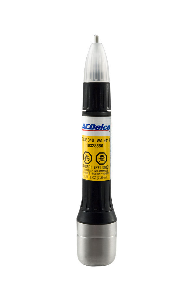 OEM Touch Up Paint Rally Yellow 34U GCO WA9414 & Clear Coat GM ACDelco 2-in-1