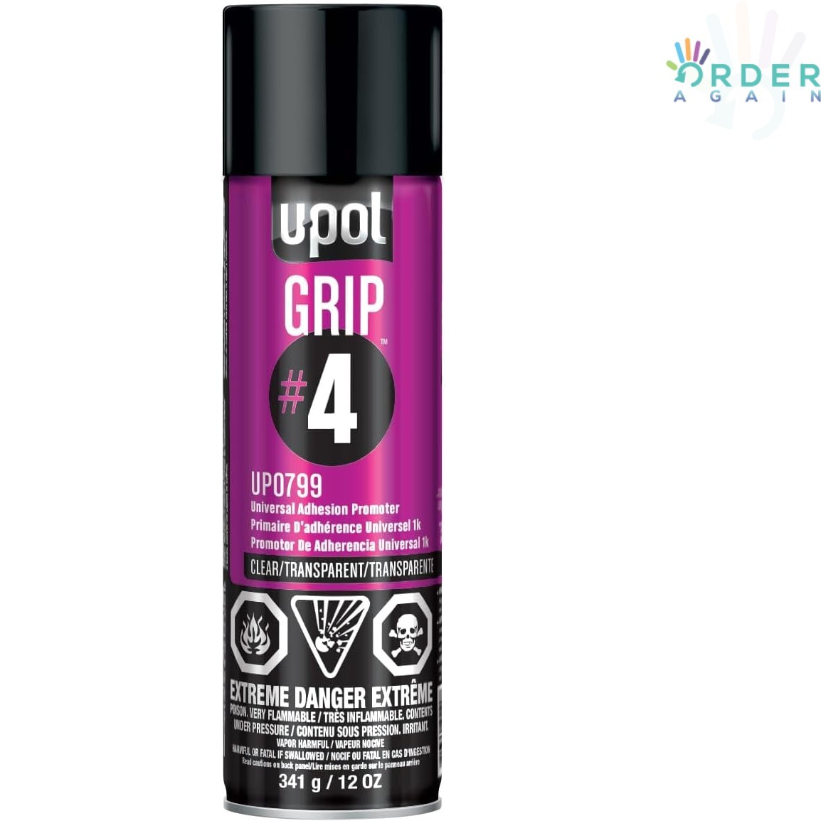 Automotive Spray Paint Adhesion Promoter Clear 12oz Durable Easy-to-Use