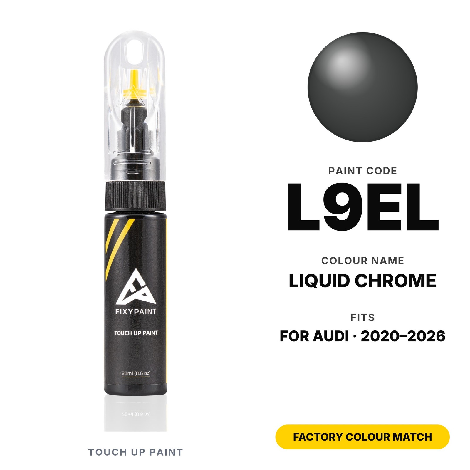 Touch Up Paint For Audi L9EL Liquid Chrome Factory OEM Auto Body Touch Up Paint