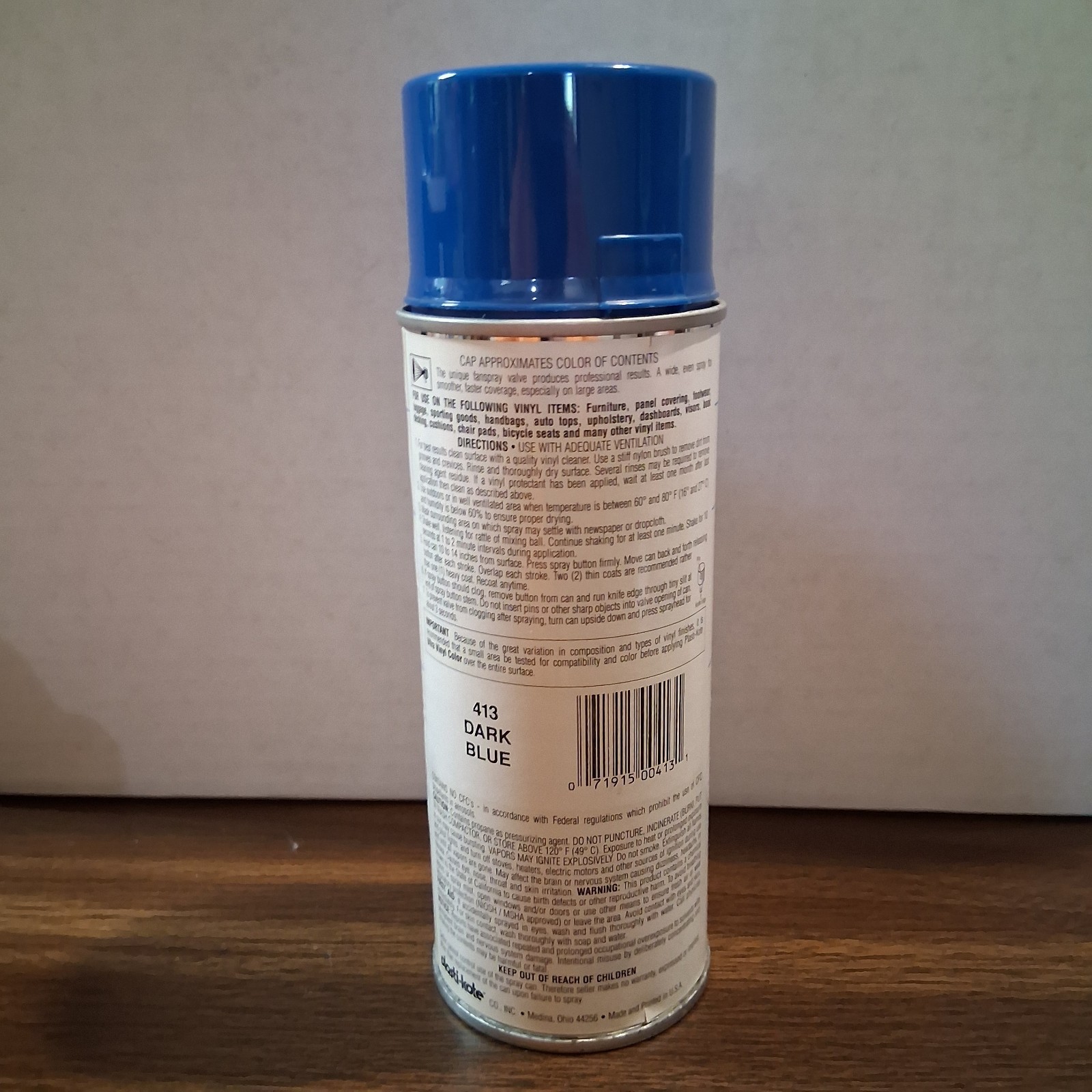 Plasti-kote Ultra Vinyl 413 Dark Blue Spray Can