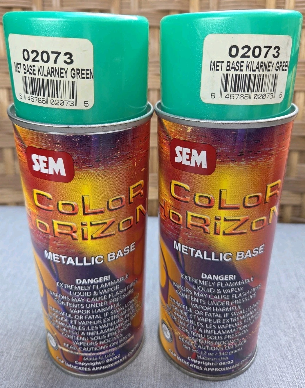 SEM Color Horizon 02073 Met Base Kilarney Green 2cans NEW