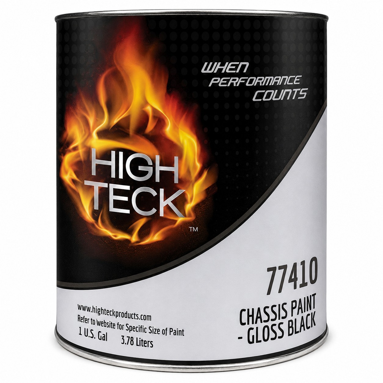 High Teck 77410-1 Chassis Paint, Gloss Black, 1 Gallon