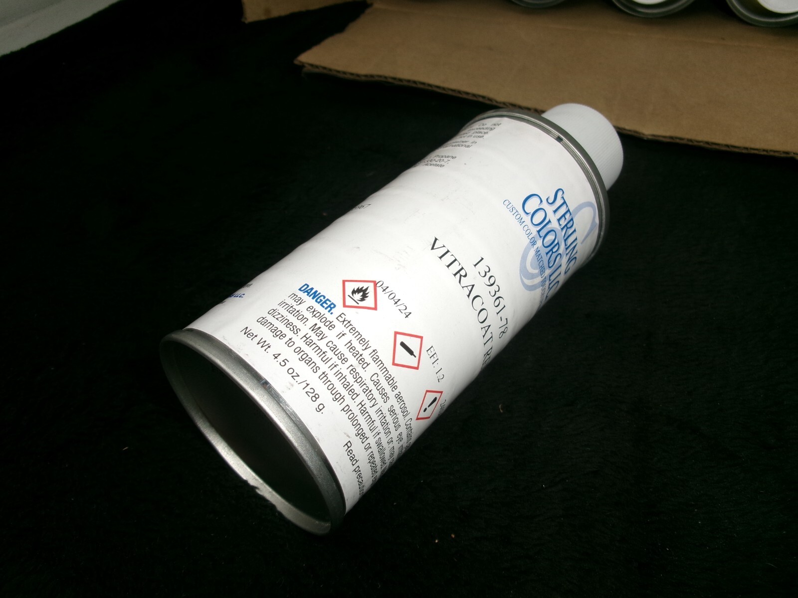 Case of (12) Custom Mixed 4.5 oz Aerosol Spray Paint Vitracoat Red