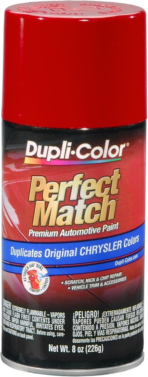 Duplicolor BCC0419 Perfect Match Chrysler Flame Red 8 oz – PR4 – 6 PACK