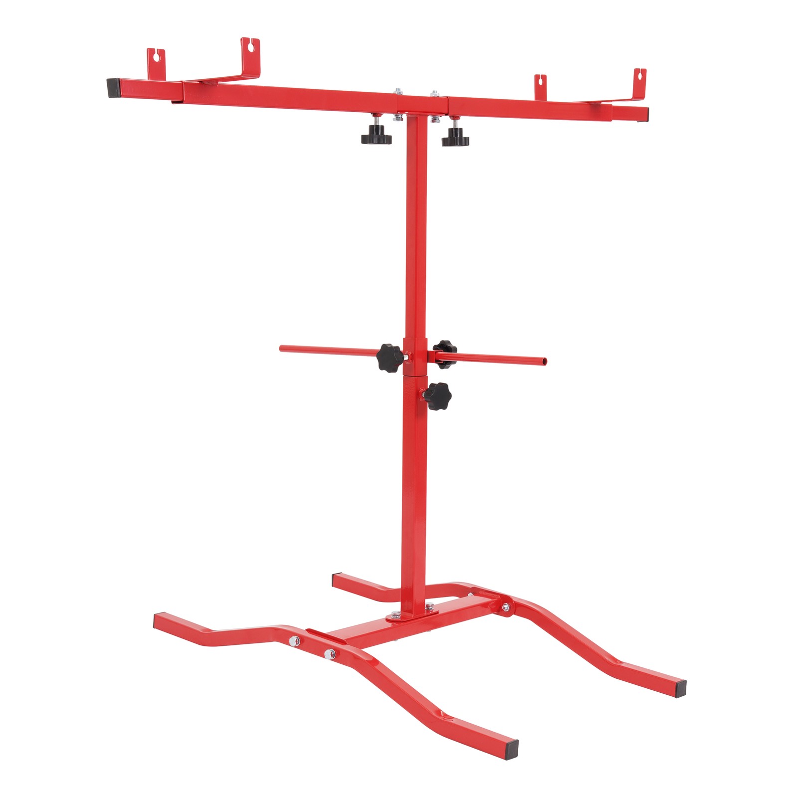 Auto Body Adjustable Paint Panel Stand Fender Bumper Steel Powder Coated Red