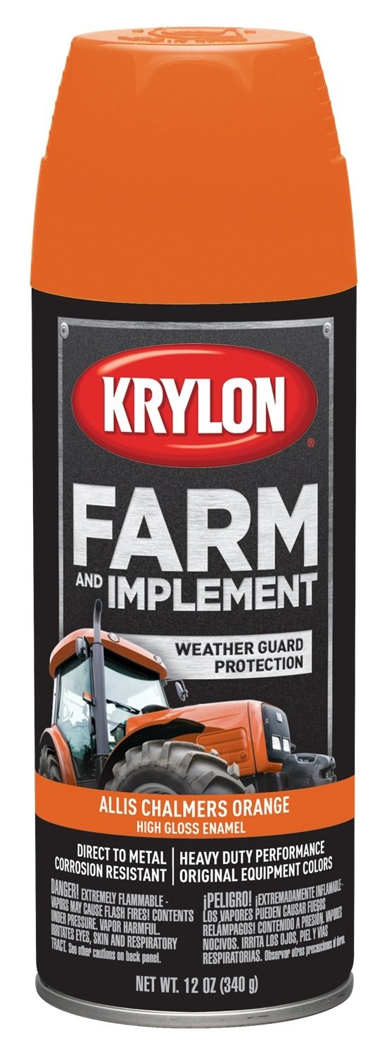 Krylon Implement Paint Aerosol Allis Chalmers Orange (AC Orange), 12 Ounce (Pac