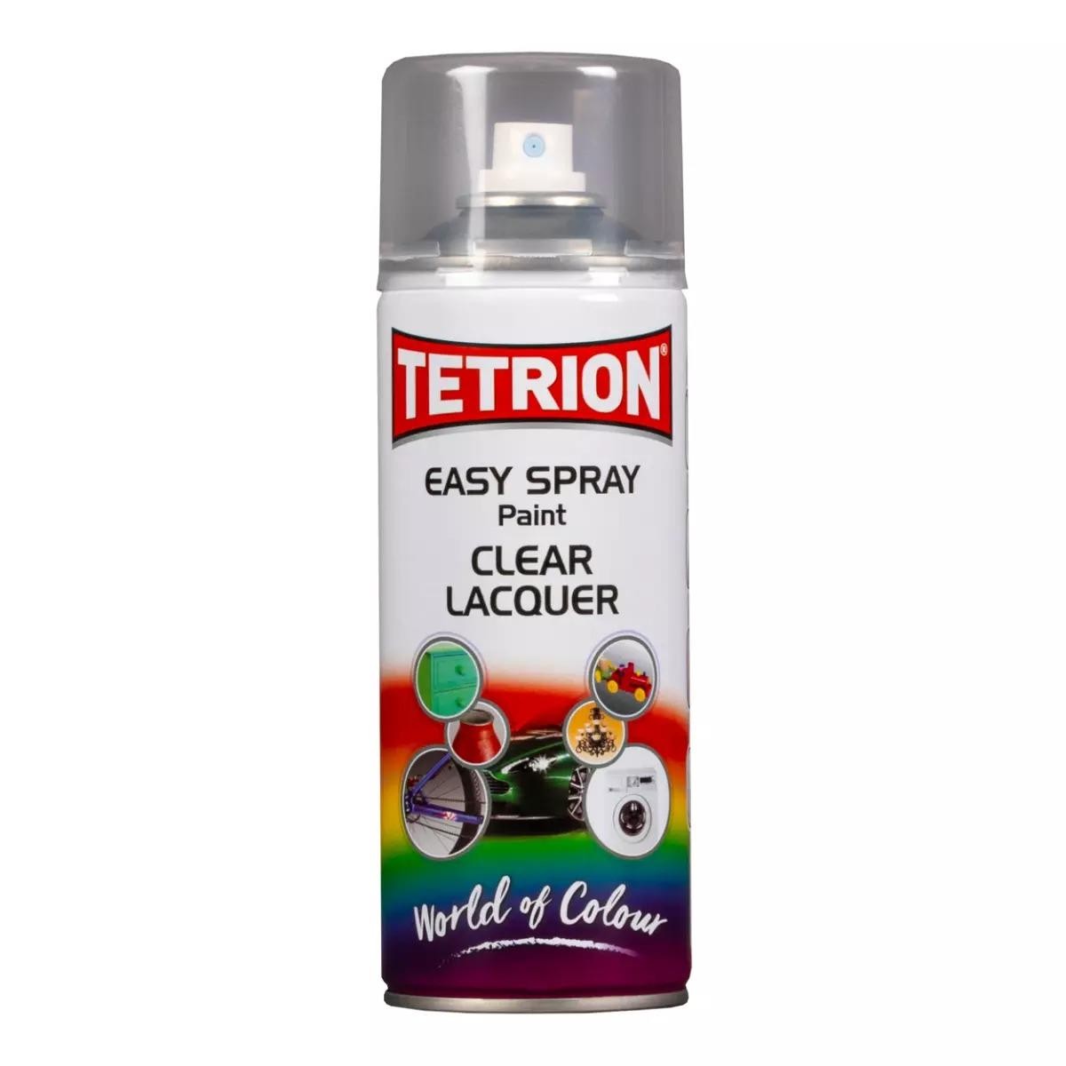 Tetrion Easy Spray Paint ECL406 Multi Purpose 13.53oz Clear Lacquer Aerosol