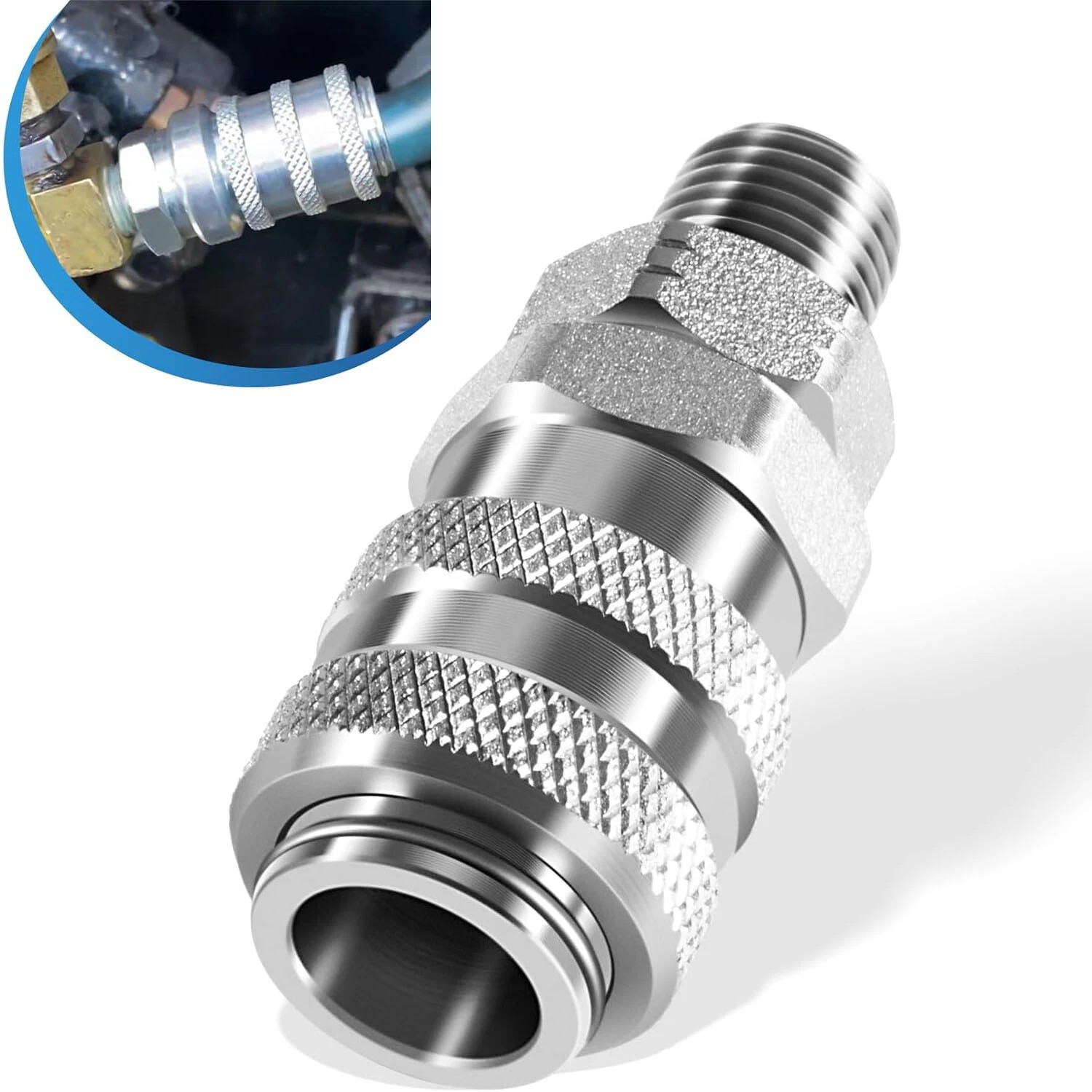 Fuel System Coupler Fitting For Connection to’Compu-Check’ Quick Connect Fitting