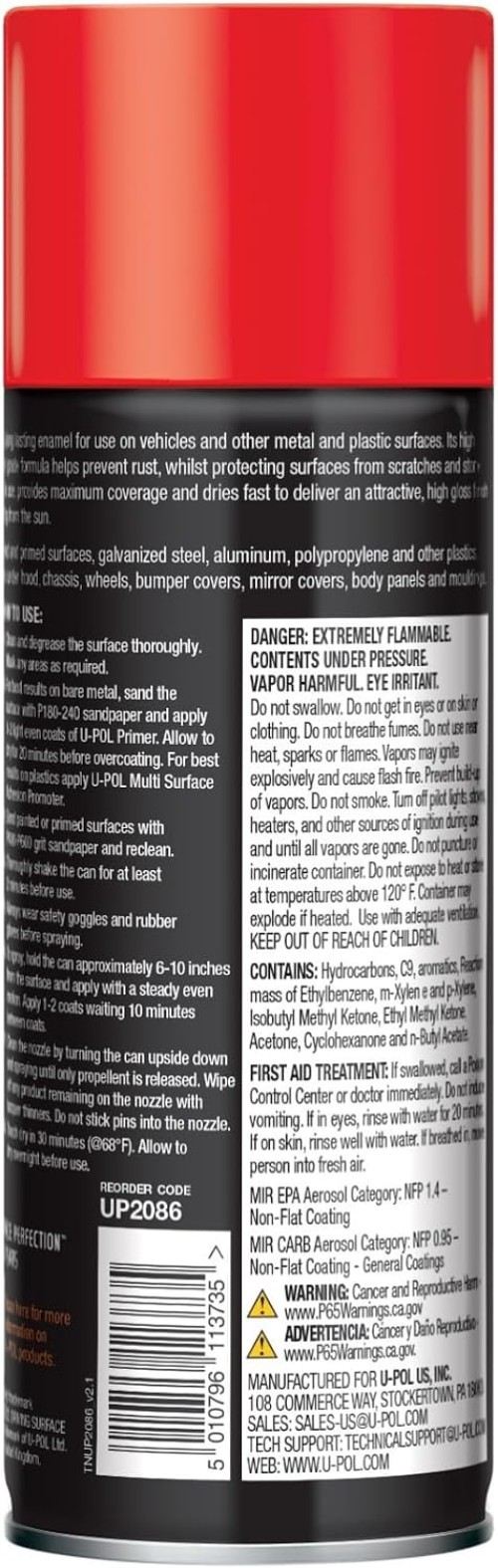 Anti Rust Protective Enamel Spray, Gloss Red, 10 oz | Long-Lasting & Durable,…