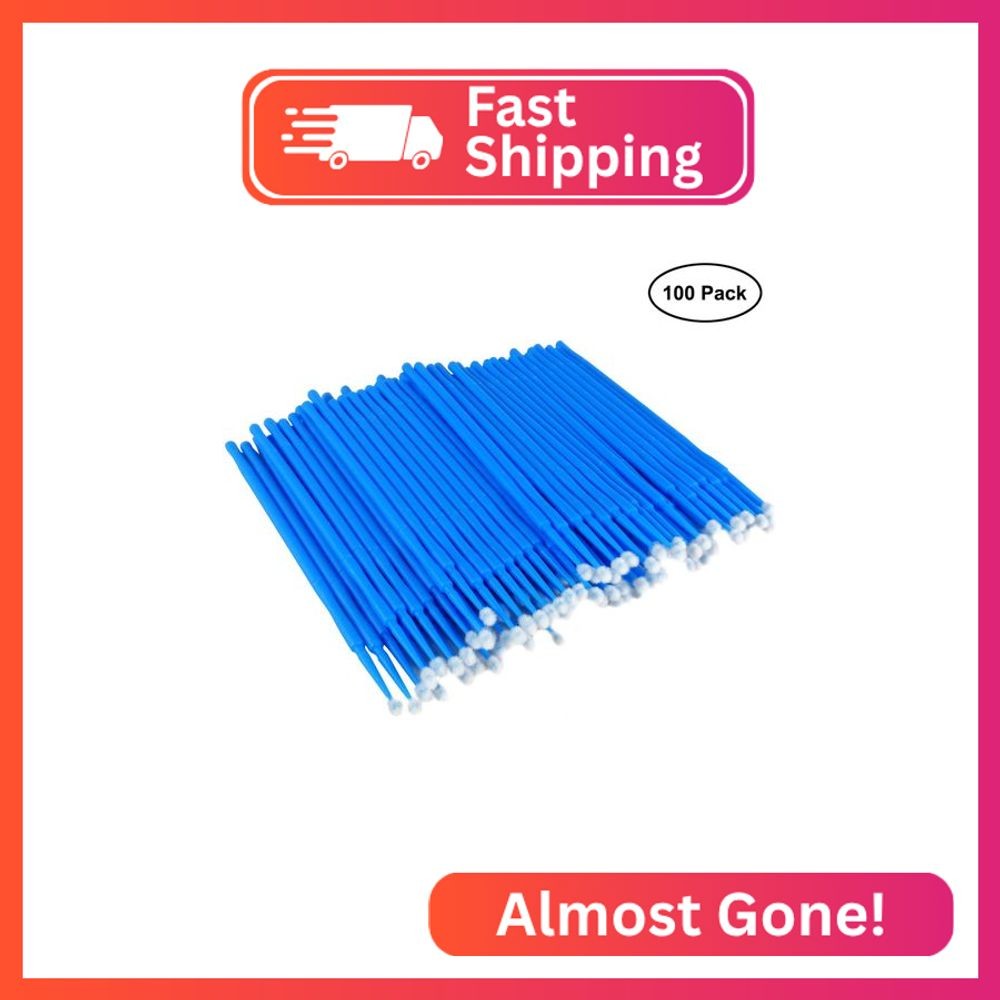 ATLIN Touch Up Paint Brushes, 100 Pack of 2.5mm Disposable Micro Applicators for