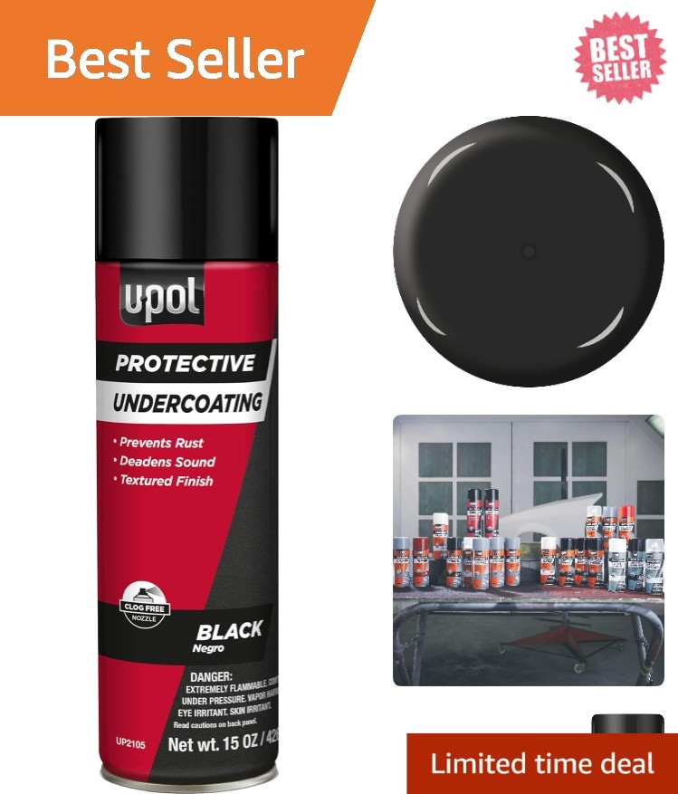 Textured Finish Undercoating Spray – 15 oz with Anti-Rust Formula for Vehicles