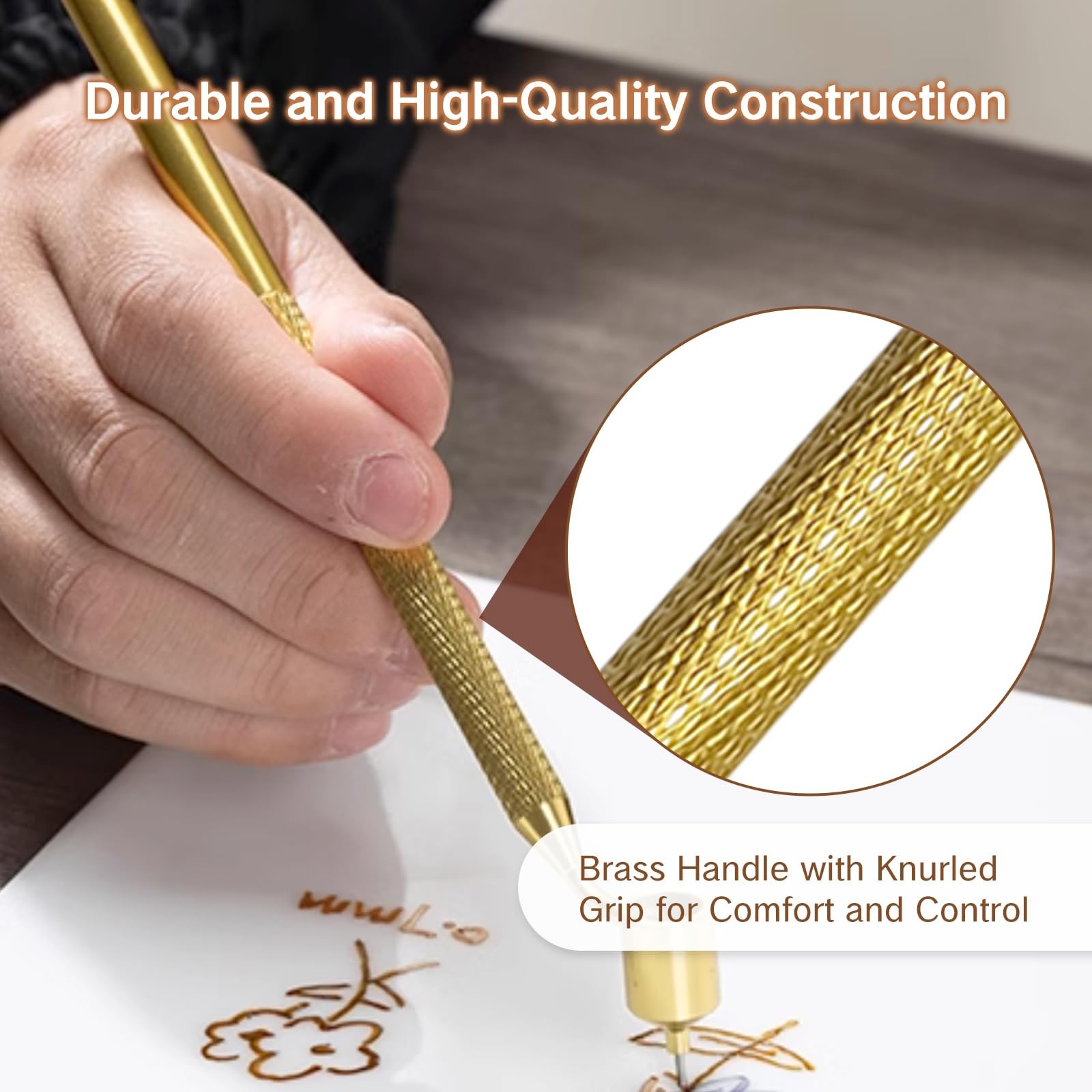 Fine Line Paint Pen Applicator Fluid Writer Gold Precision Touch Up Tool 1 PK