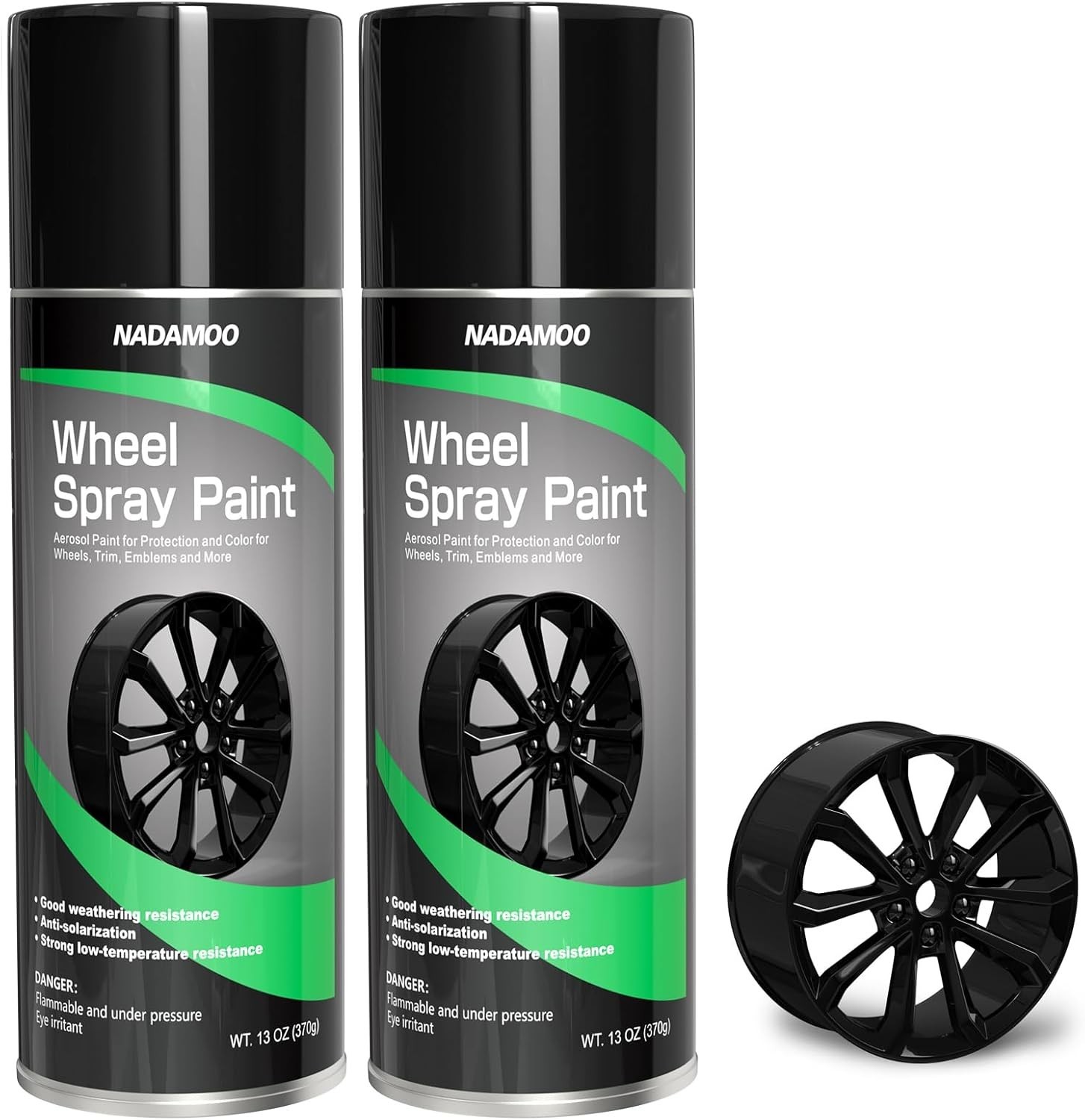 Fast-Drying Acrylic Car Rim Spray Paint – 2 Pack for Effortless Application