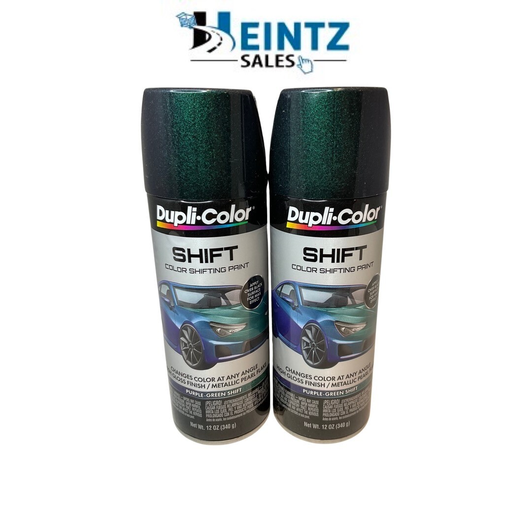 Duplicolor SH500 – 2 pack Purple-Green SHIFT Color-Shifting Spray Paint – 12 oz.