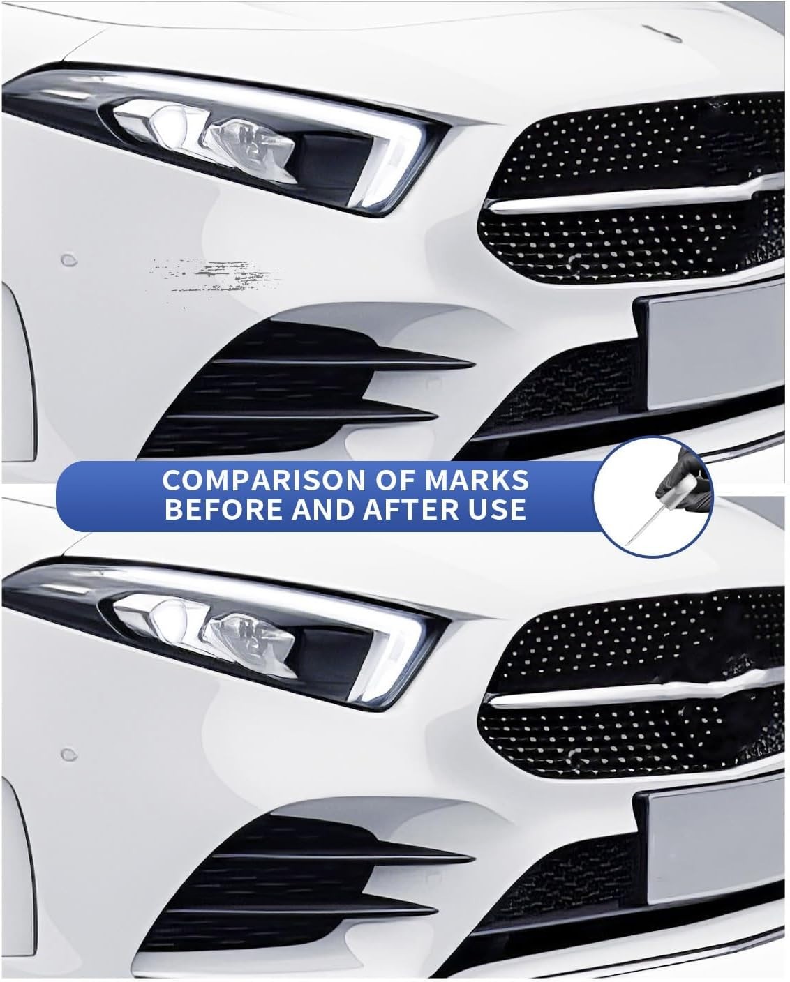 149/9149 Polar White Touch Up Paint Compatible with Mercedes-Benz Exact Match…