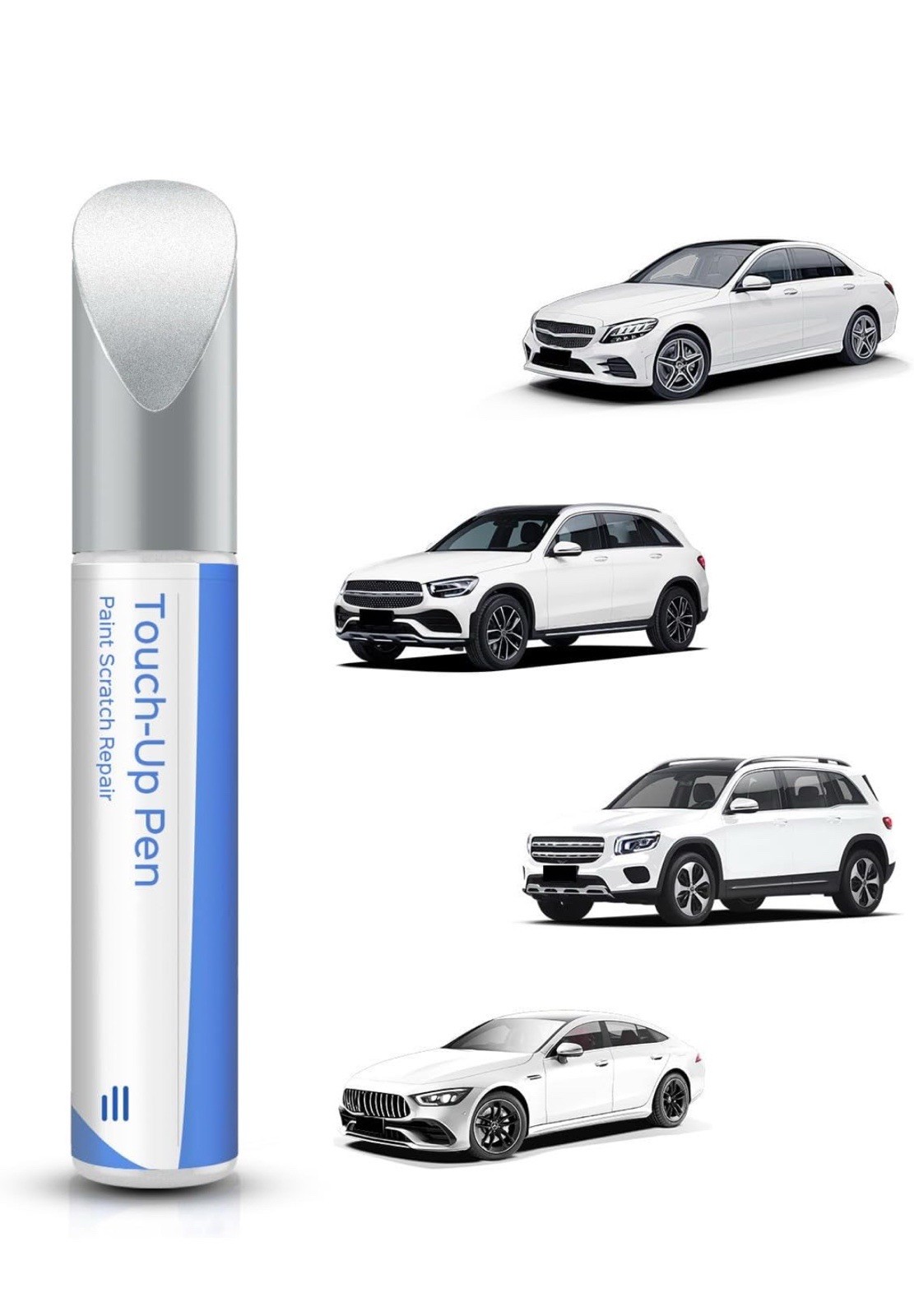 149/9149 Polar White Touch Up Paint Compatible with Mercedes-Benz