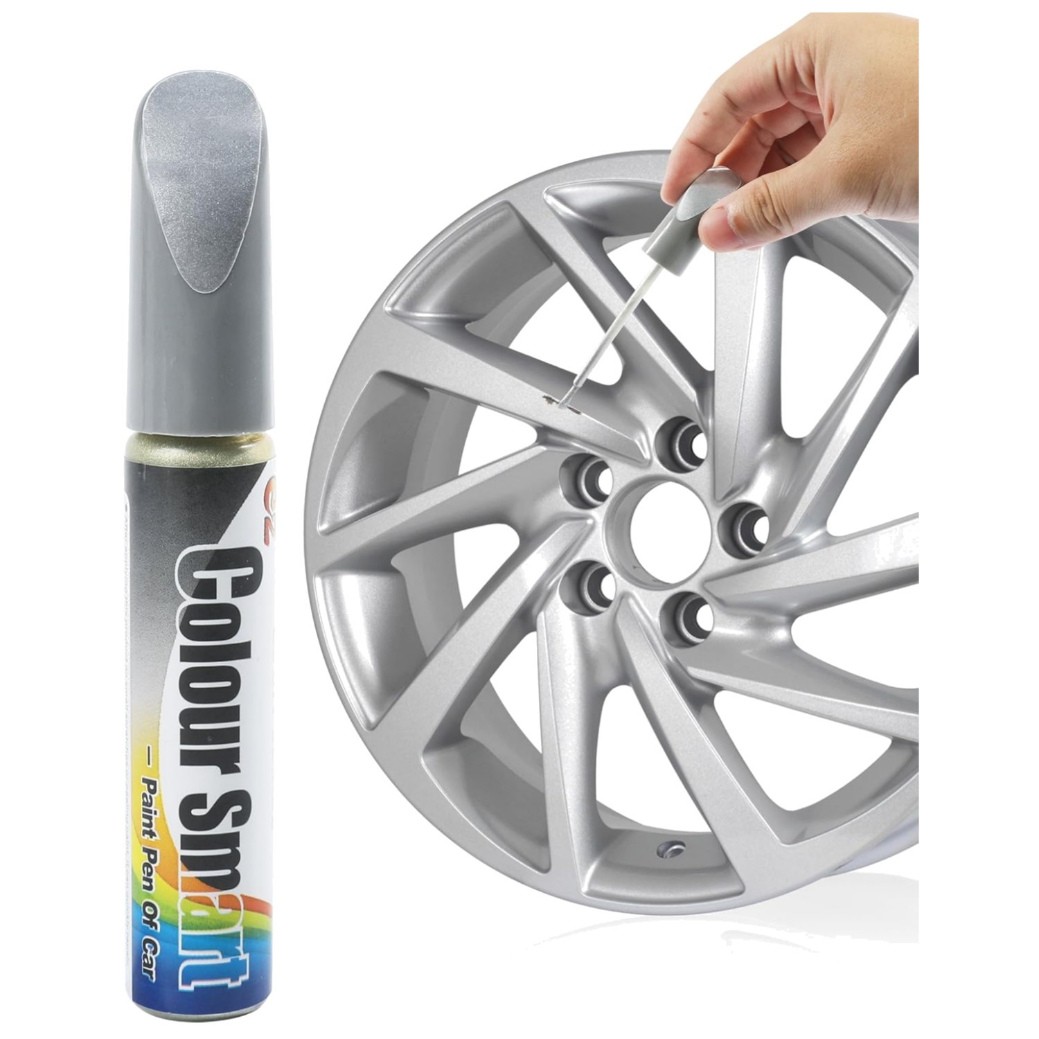 Waterproof Rust-Resistant Car Paint Pen for Scratch Repair – Elegant Silver Hue