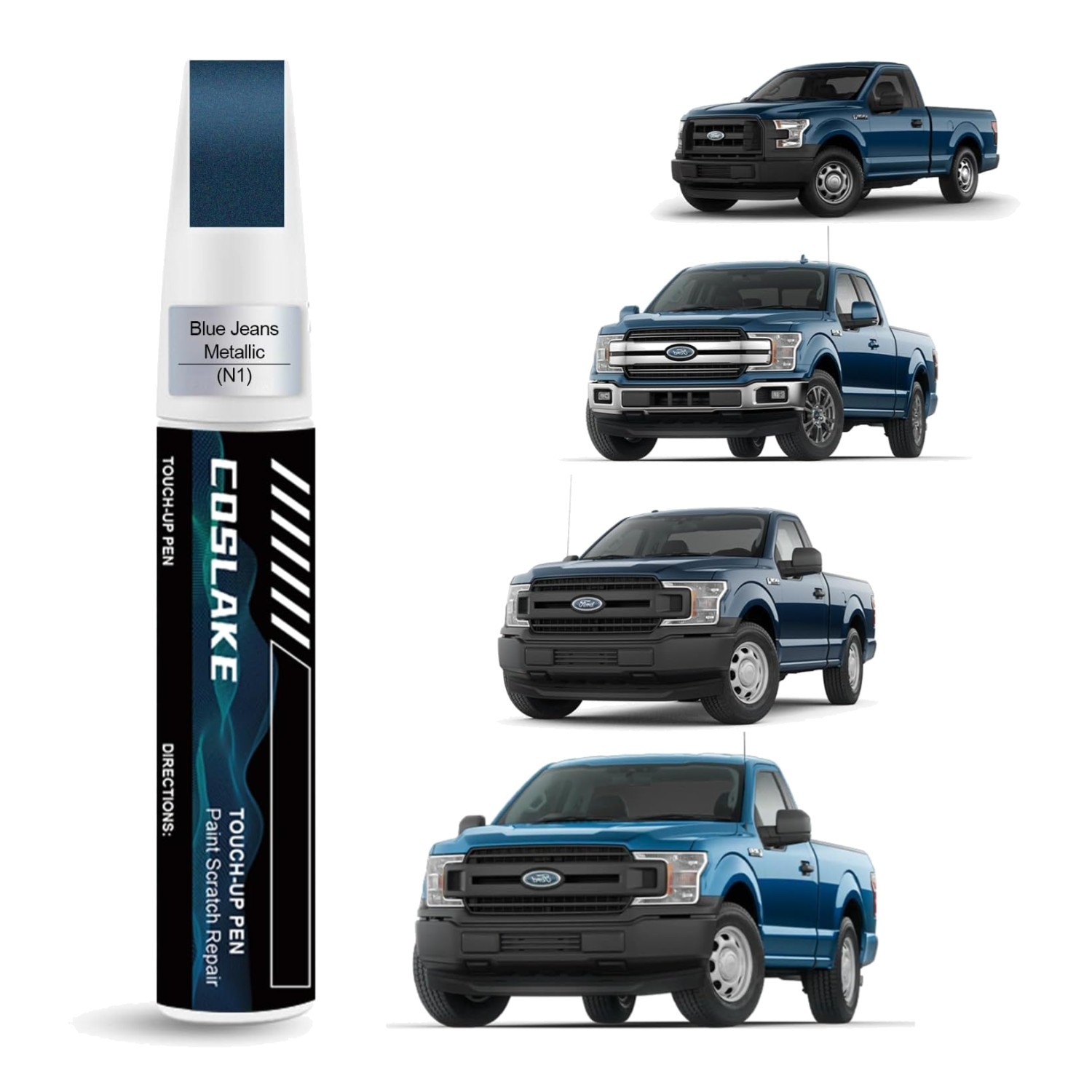 Easy Touch-Up Paint for Ford: Blue Jeans Metallic (N1) – 12ml for Quick Repairs