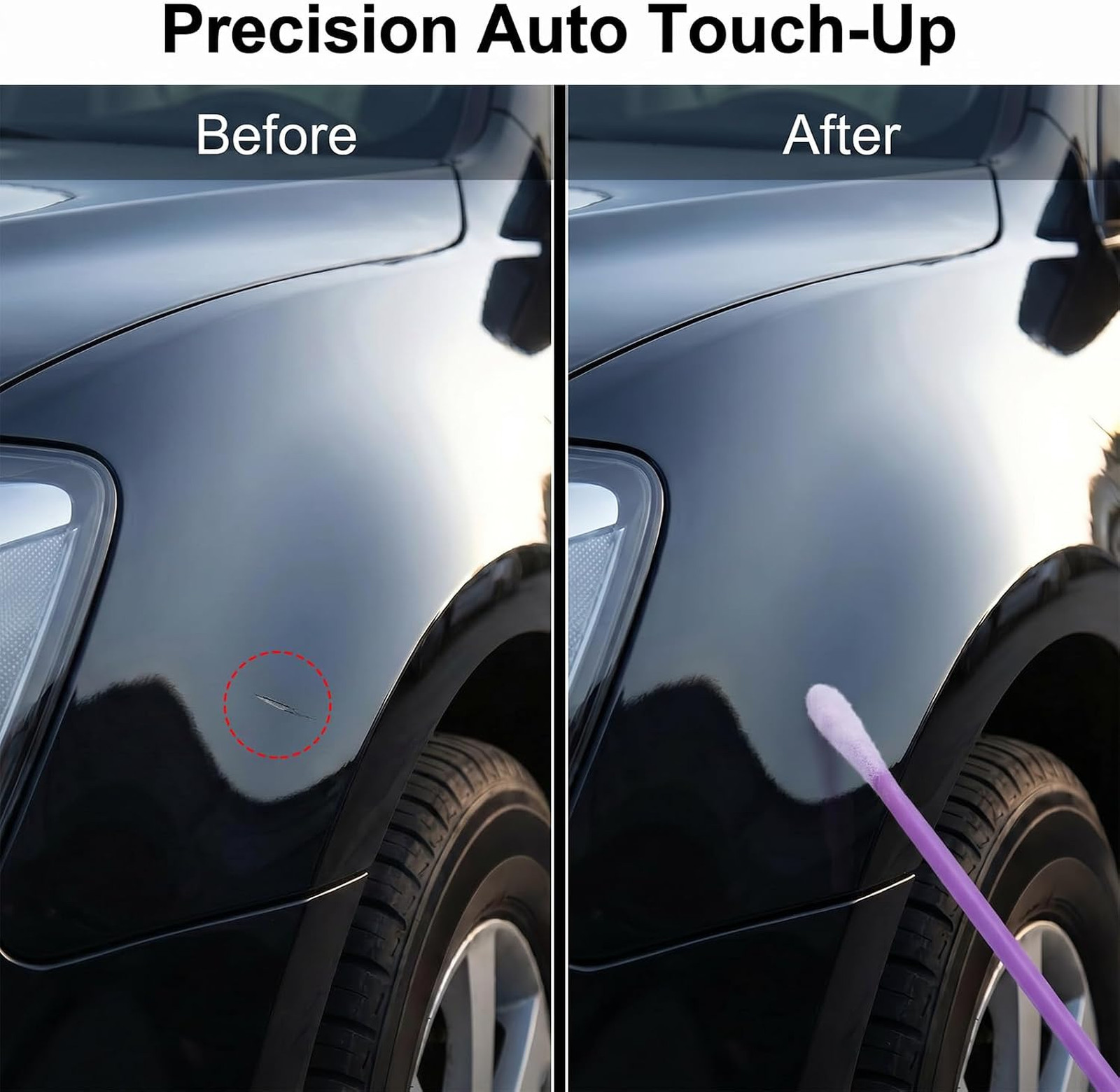 Automotive Touch Up Paint Brush Set 200 Pcs Disposable Micro Applicators for