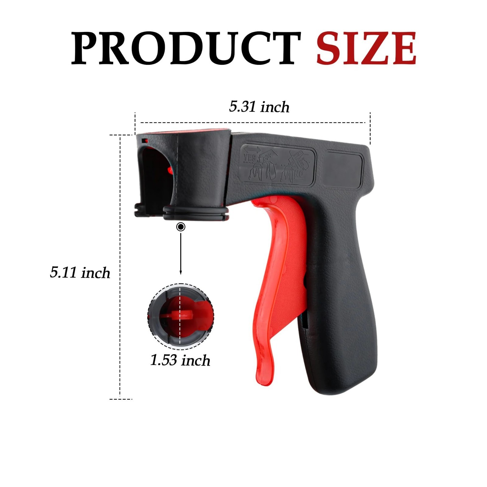 3x Spray Can Handle Pistol Grip Universal Aerosol Paint Trigger Easy Control Too
