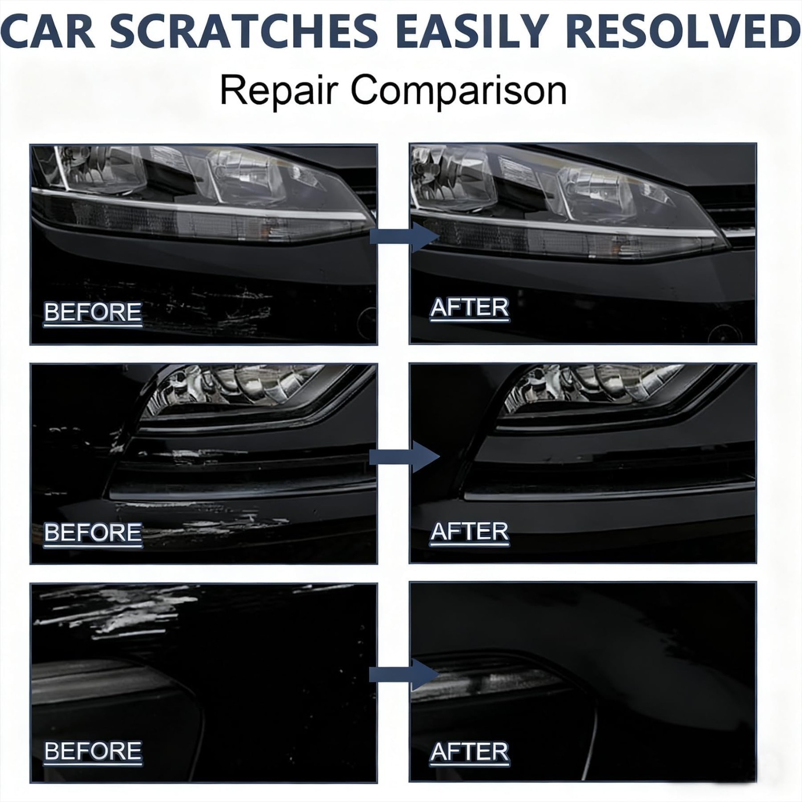 Car Scratch Remover Pen – Weatherproof Touch-Up Paint for Minor Scratches, 2Pcs
