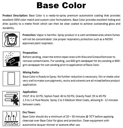 Ford Ingot Silver color code UX – Base Color Gallon RTS