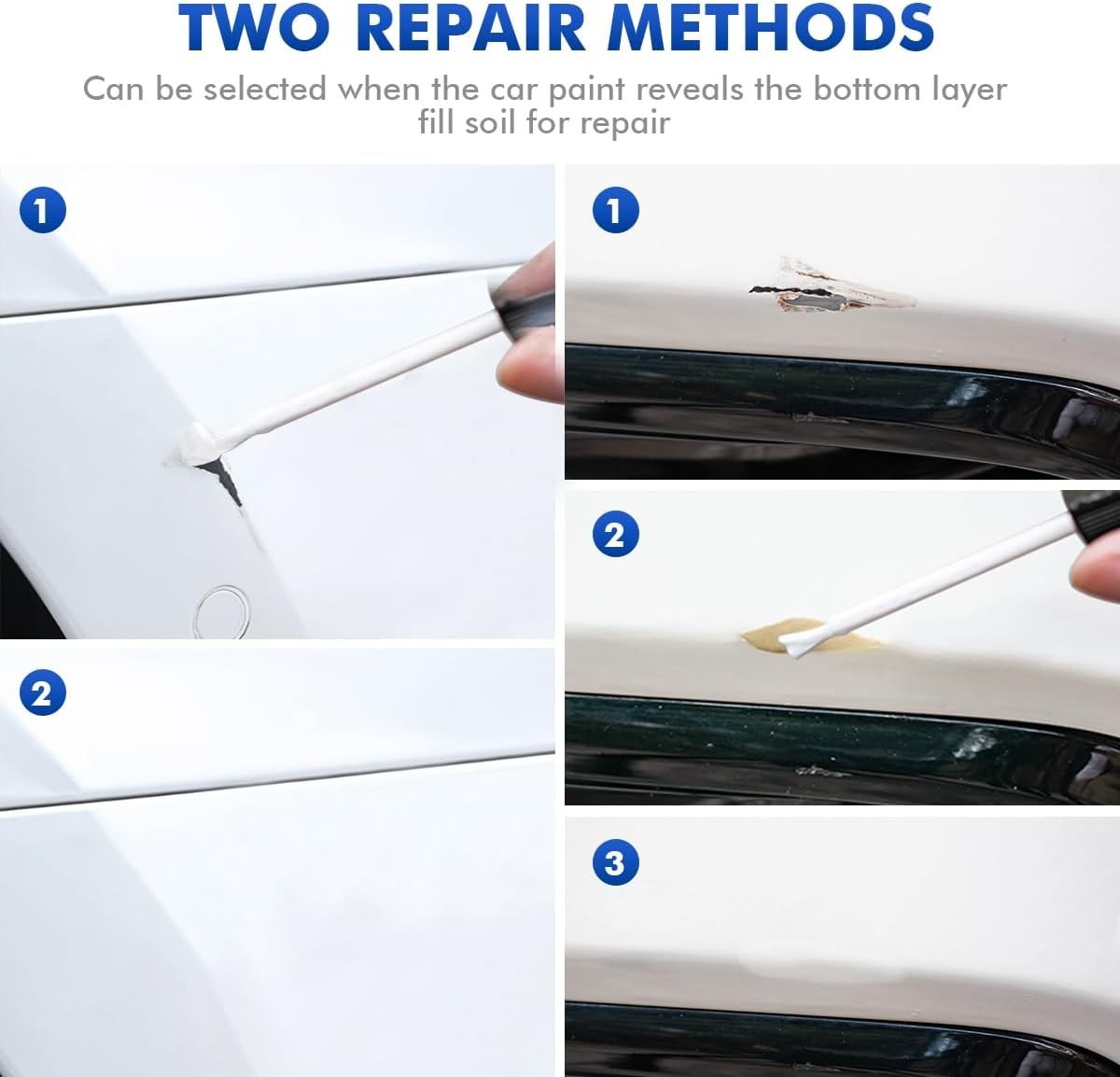 Rust-Resistant Star White Car Scratch Repair for Ford, 1 Fl Oz Quick Fix Paint