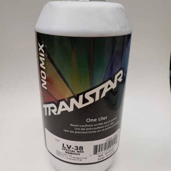 Transtar Lv38 Special Red Maroon – No Mix Automotive Paint Toner – 1 Liter