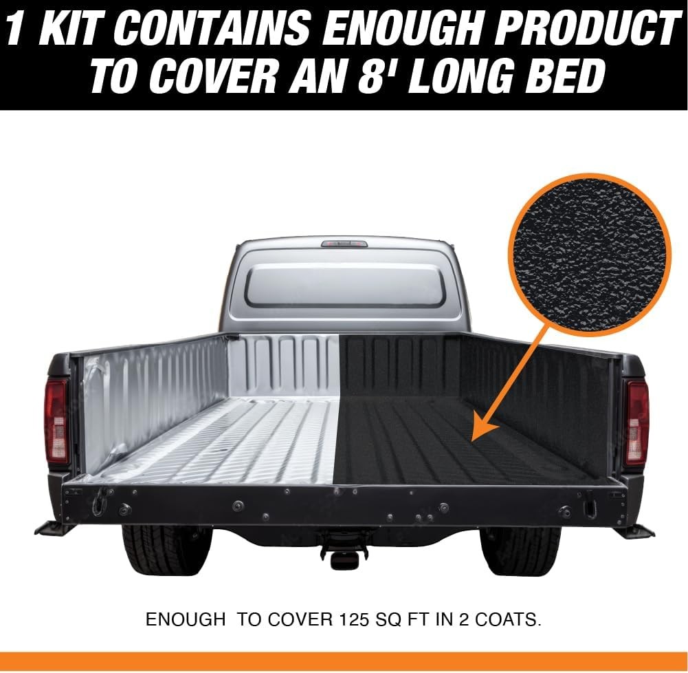 Rintek 1 Gal Spray-On Bed Liner Kit (2-Box) + Applicator Gun | 3:1 Urethane