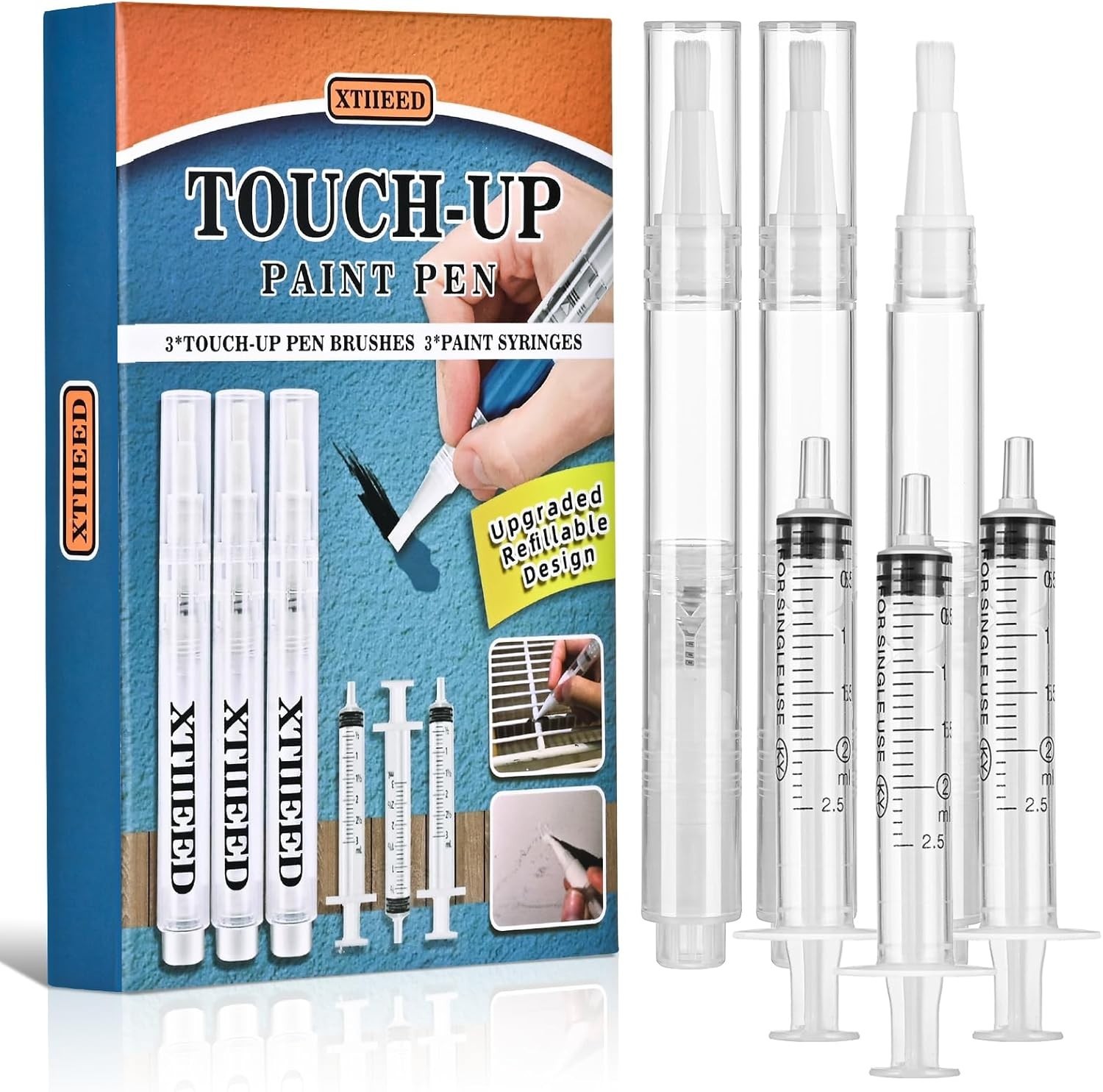 Xtiieed Precision Touch Up Paint Pen Set (3 Pack)