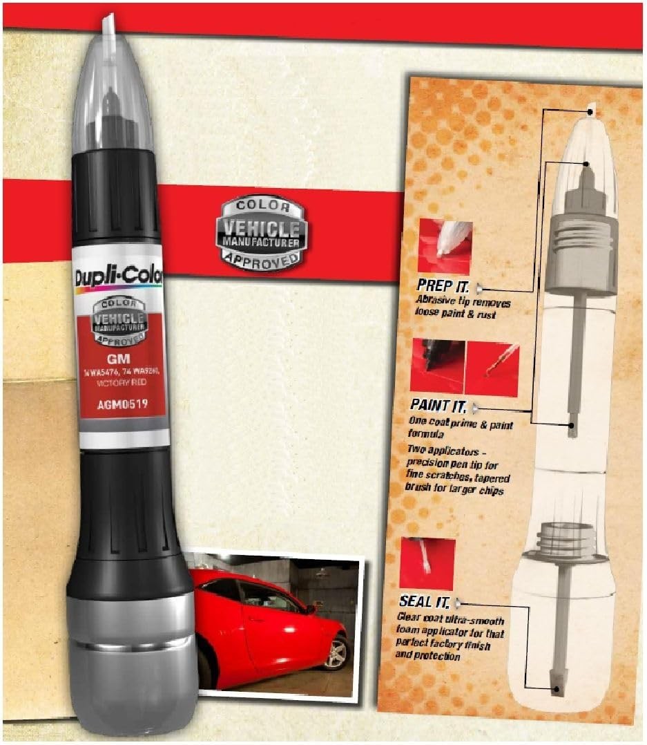 All-in-1 Automotive Scratch Repair Paint – Cloud White, 0.5 oz Lacquer