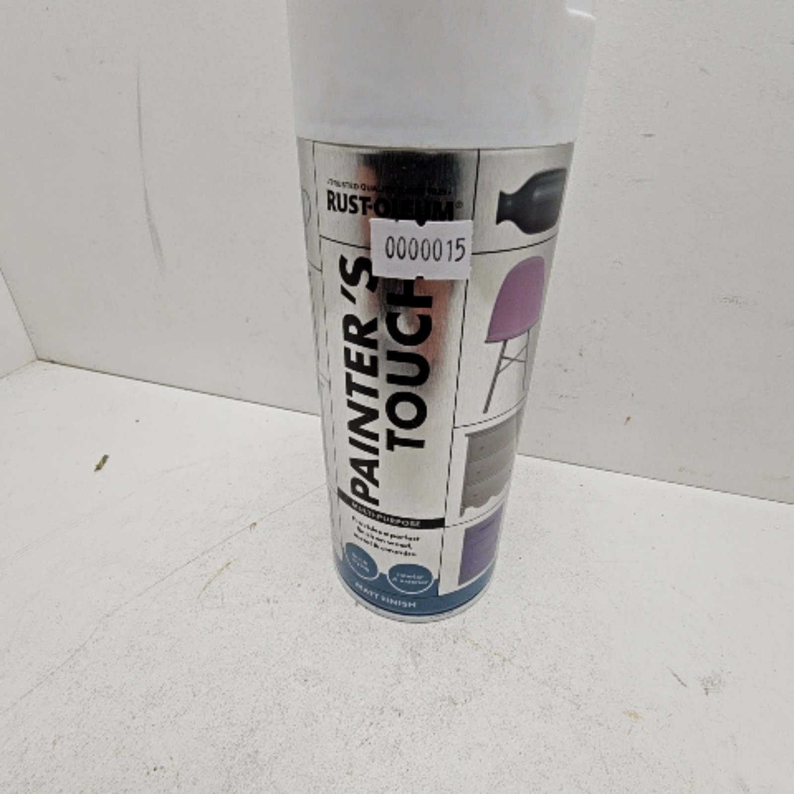 Rust-Oleum Painter’s Touch Multi-Purpose White Matt Spray Paint 400ml ref15