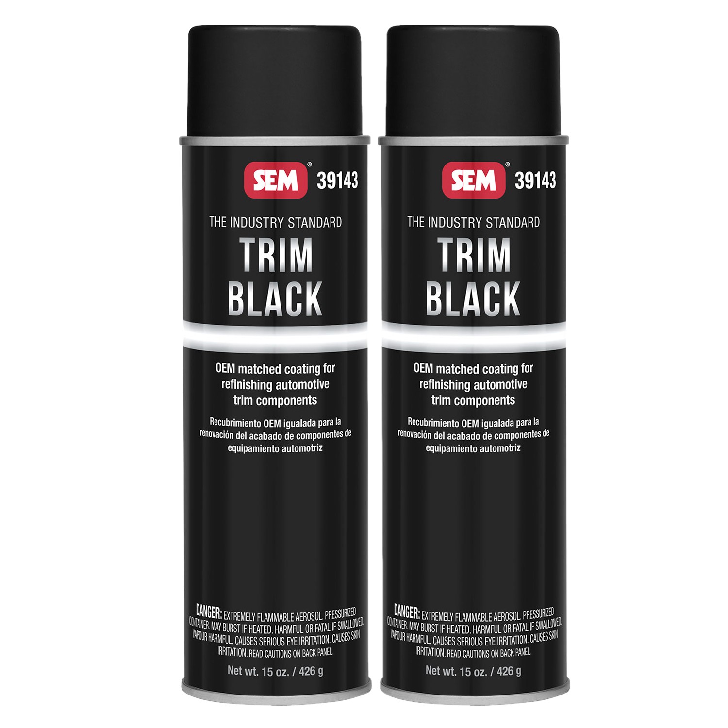 SEM Trim Paint Trim Black Aerosol 12 oz. Can (2 Pack) 39143