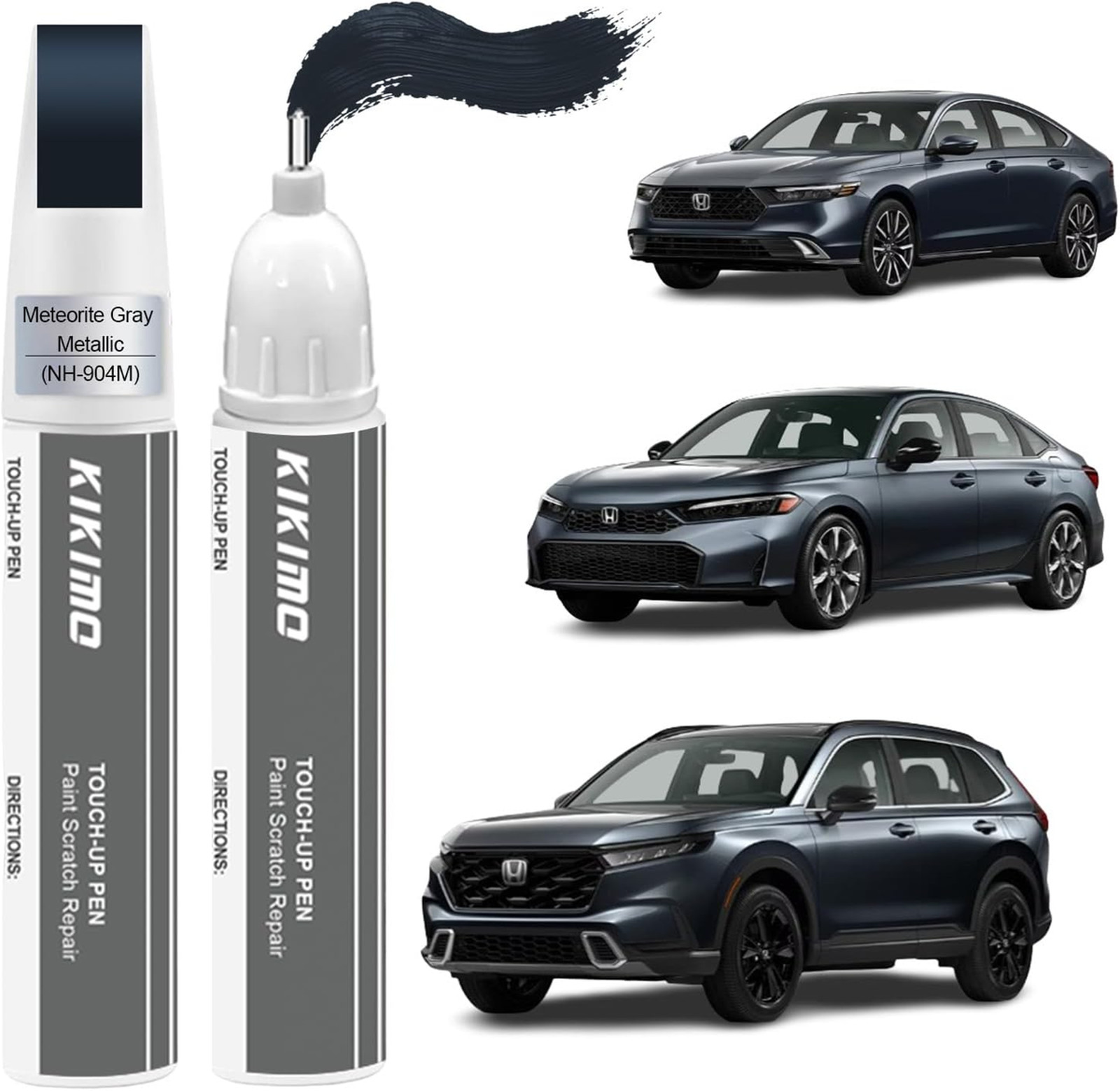 Honda Touch Up Paint Meteorite Gray Metallic NH-904M Car Repair Kit Scratch Pen
