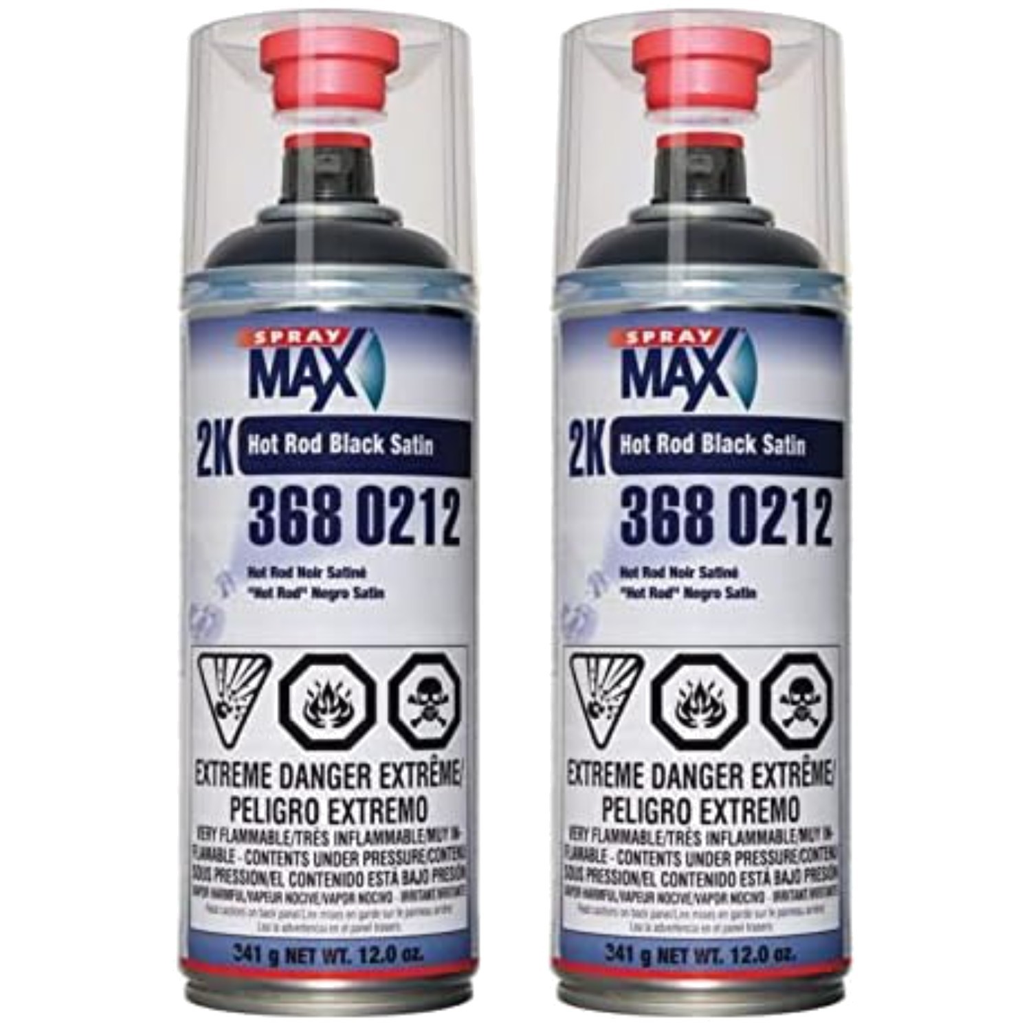 2K Hot Rod Satin Black Spray Paint – Durable Finish