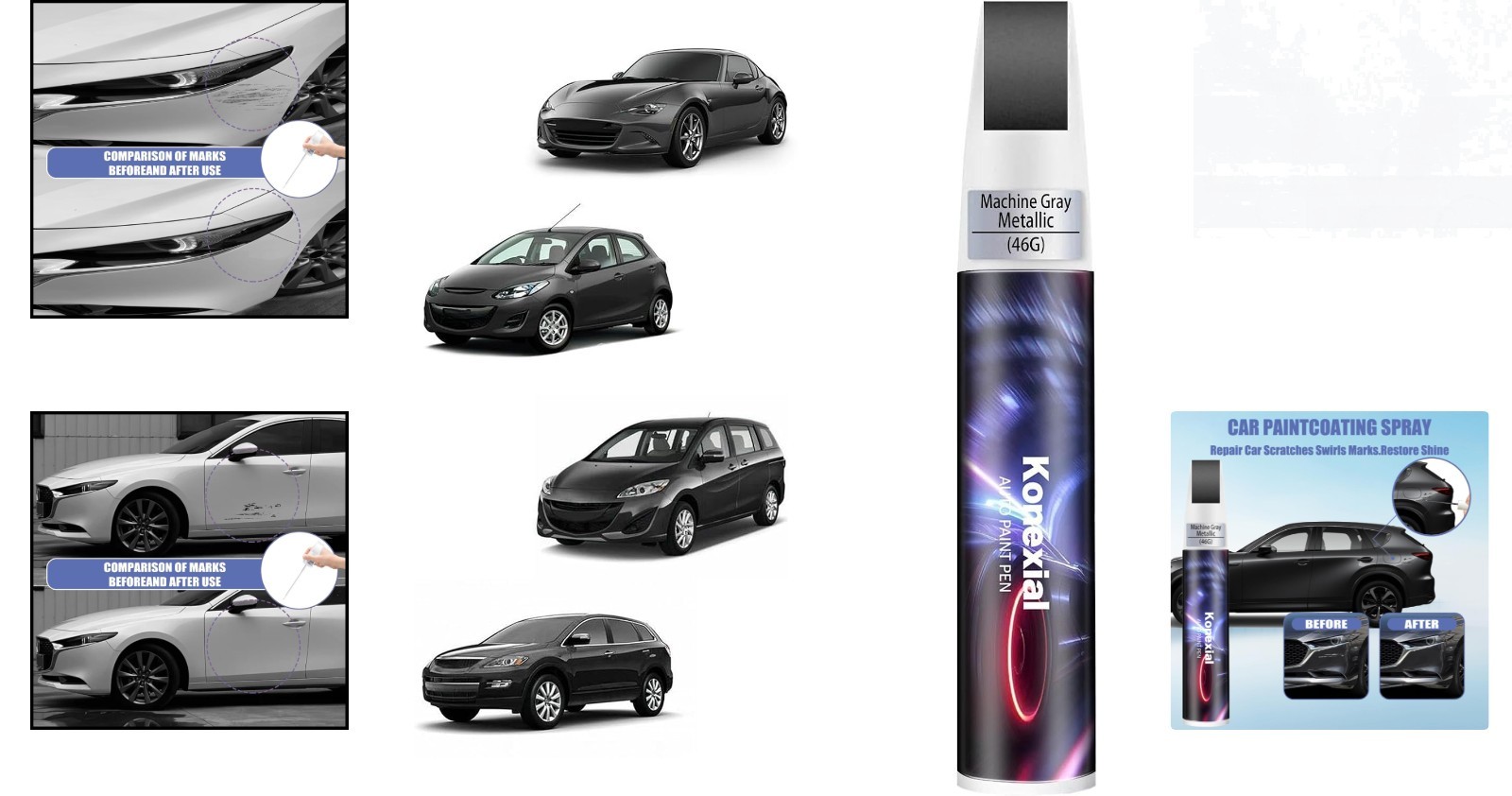 46g Car Scratch Remover for Mazda – Fade & Rust Resistant Protection