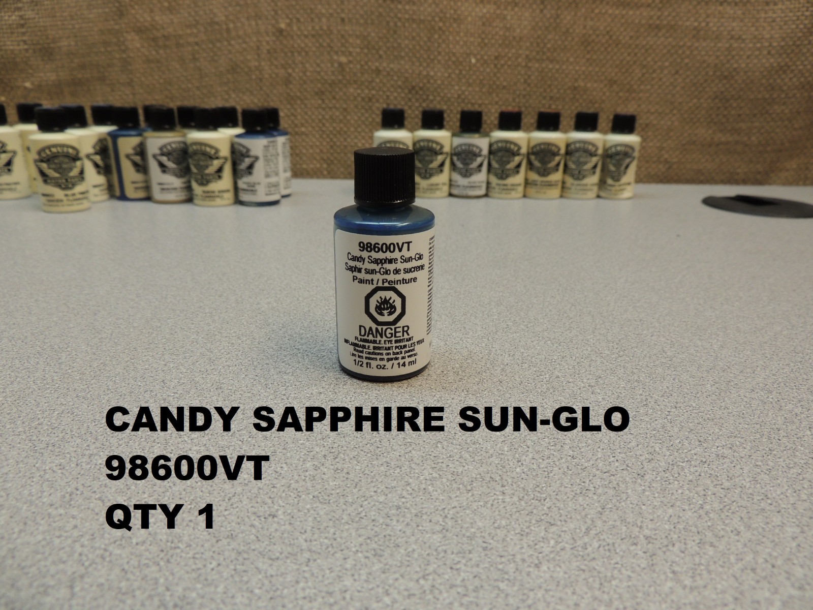 (LOT OF 21) NOS HARLEY-DAVIDSON TOUCH-UP PAINT .5 FL OZ BOTTLES BRUSH APPLICATOR