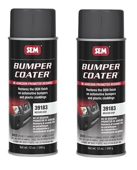 SEM 39183 Bumper Coater Medium Gray Aerosol 16 oz. (2 Pack)