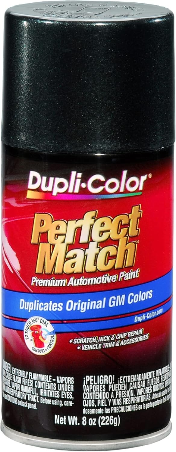 Duplicolor BGM0529 Perfect Match GM Dark Spiral Gray Met 8 oz -62 WA805K- 6 PACK