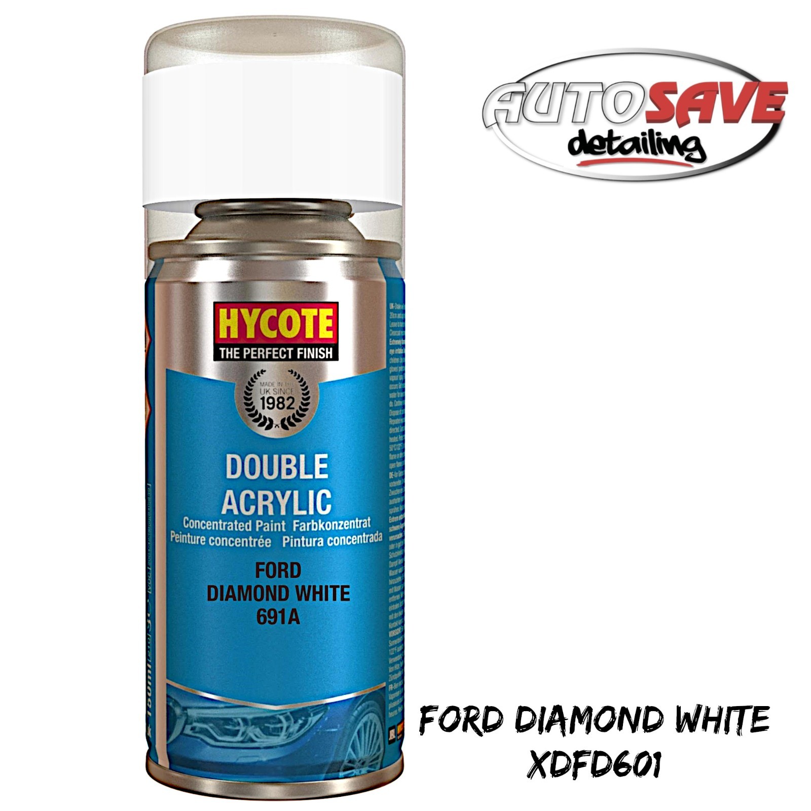 Hycote – Ford Diamond White Spray Paint – 150ml XDFD601 Aerosol