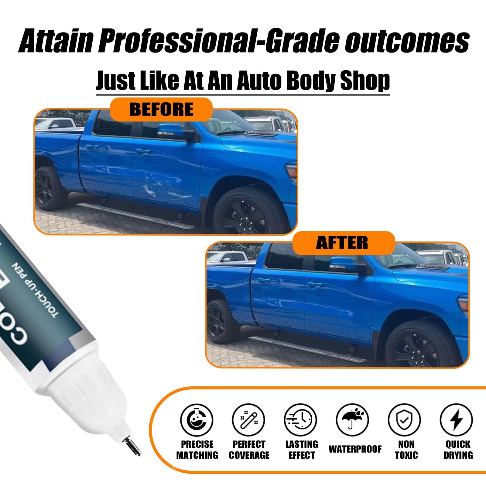 0.4 Fl Oz (Pack of 1), Hydro Blue Pearl-Coat(PBJ/MBJ) for 2025 RAM 1500/2024…
