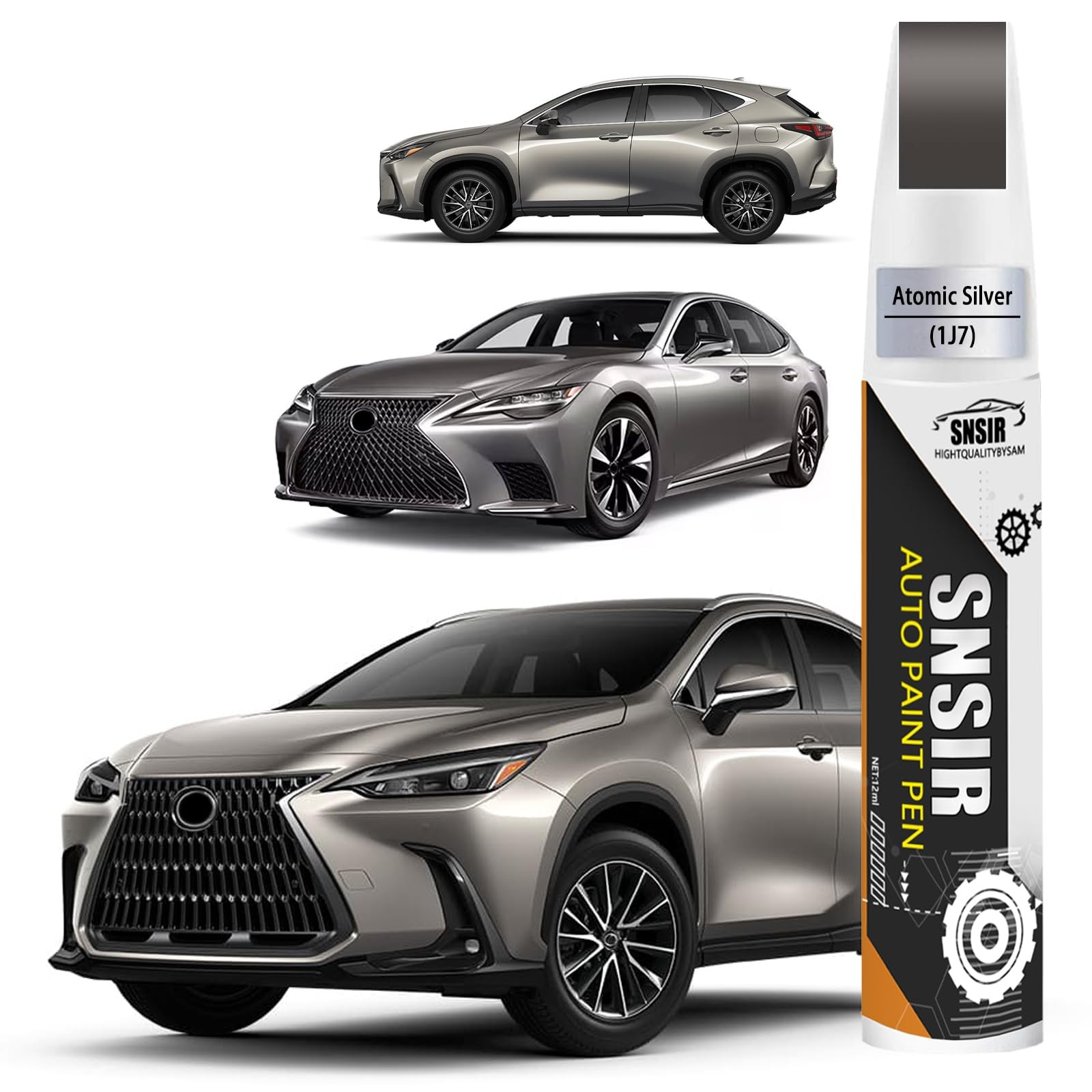 Touch Up Paint Kit For Lexus 1J7 Atomic Silver Scratch Repair Kit OEM Match