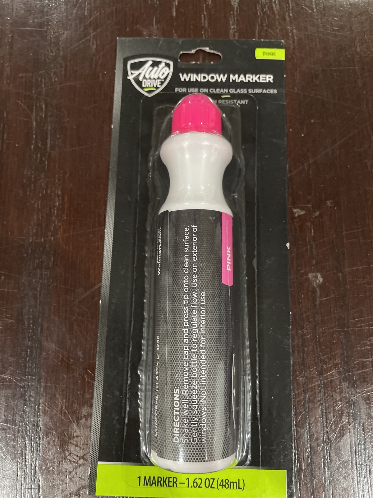 Auto Drive Pink Automotive Window Marker-1.62 OZ (48ml) 1 Pack Brand New