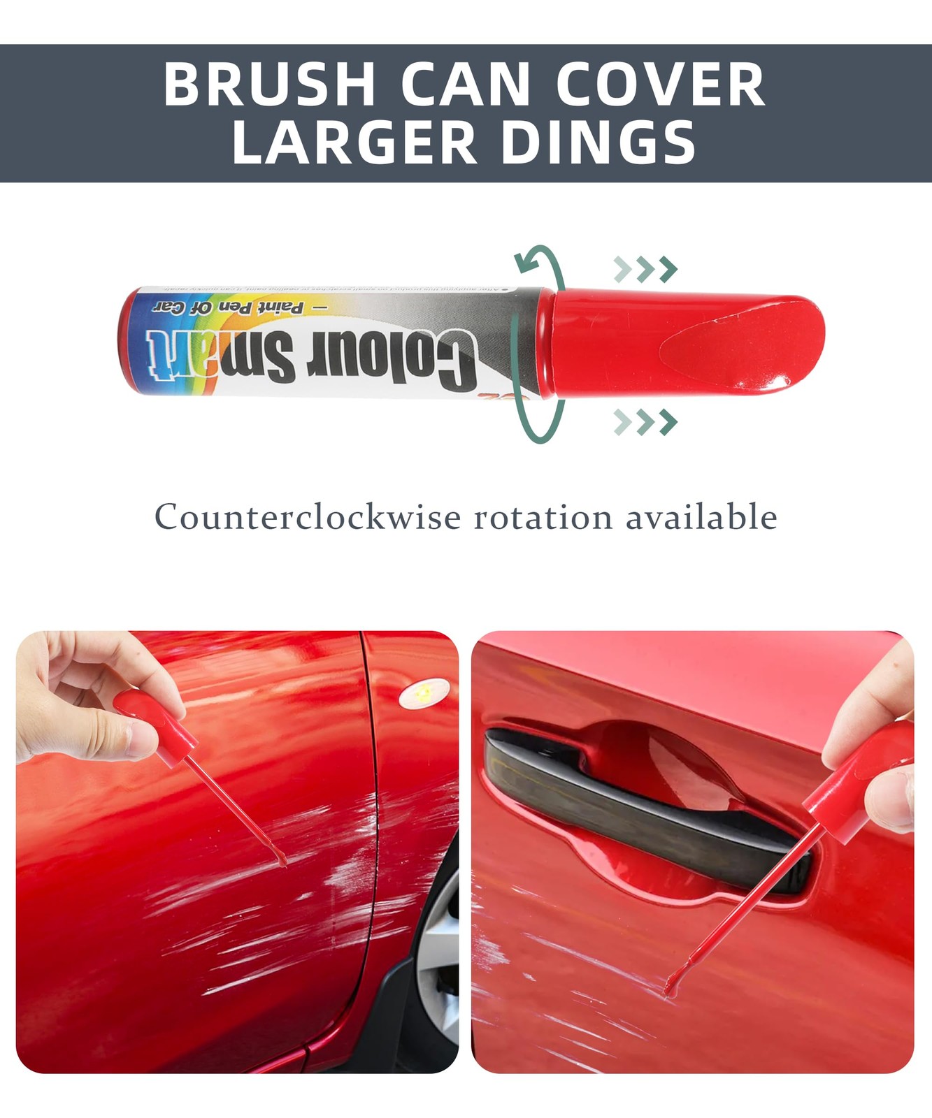 VARGTR Touch Up Paint Pen for Cars,Car Scratch 1 Ounce (Pack of 1), Red