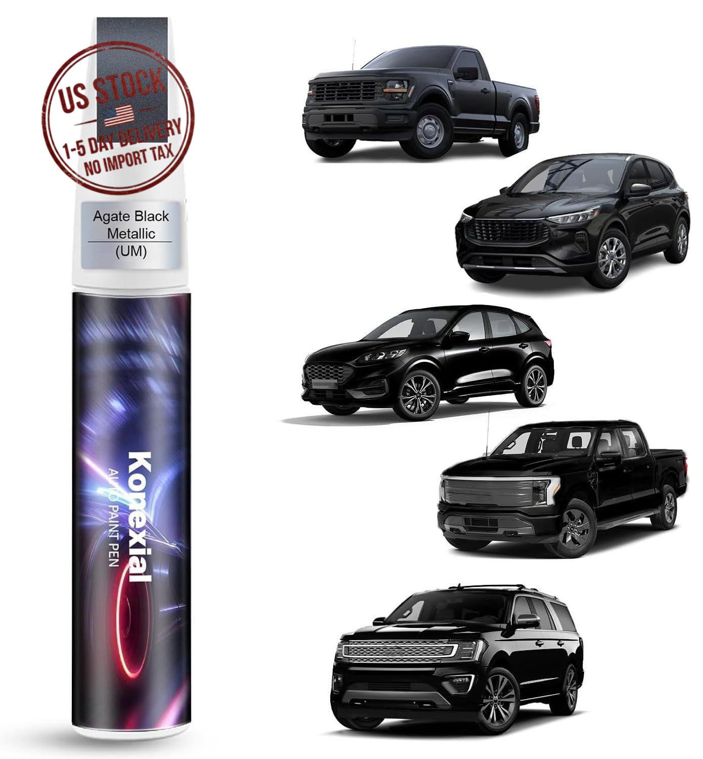 Agate Black Metallic Touch Up Paint for Ford Car Paint Pen Scratch Repair