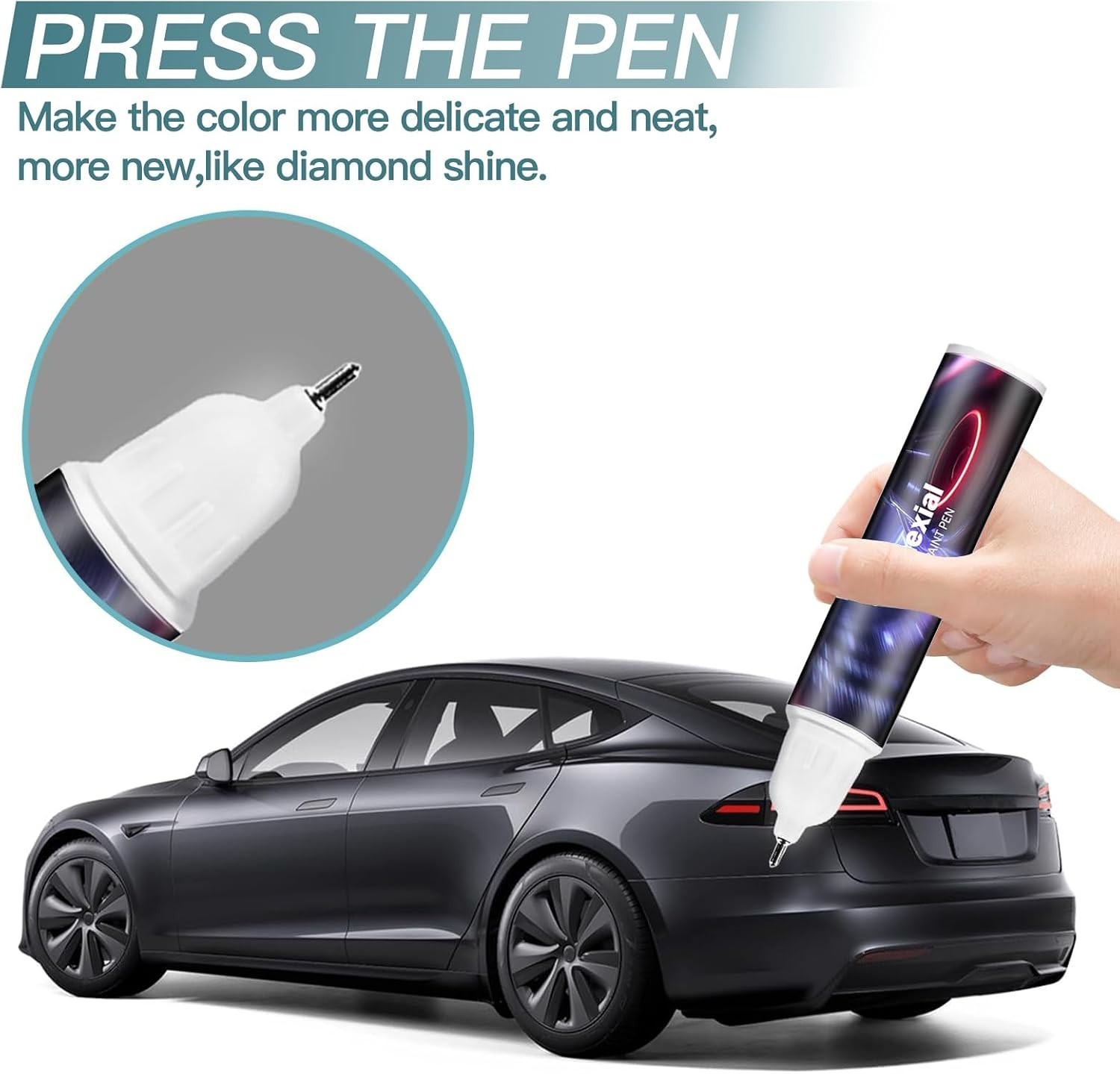 Touch up Paint Kit for Tesla Model Y/3/X/S Stealth Grey DIY Repair Kit Chips Nic