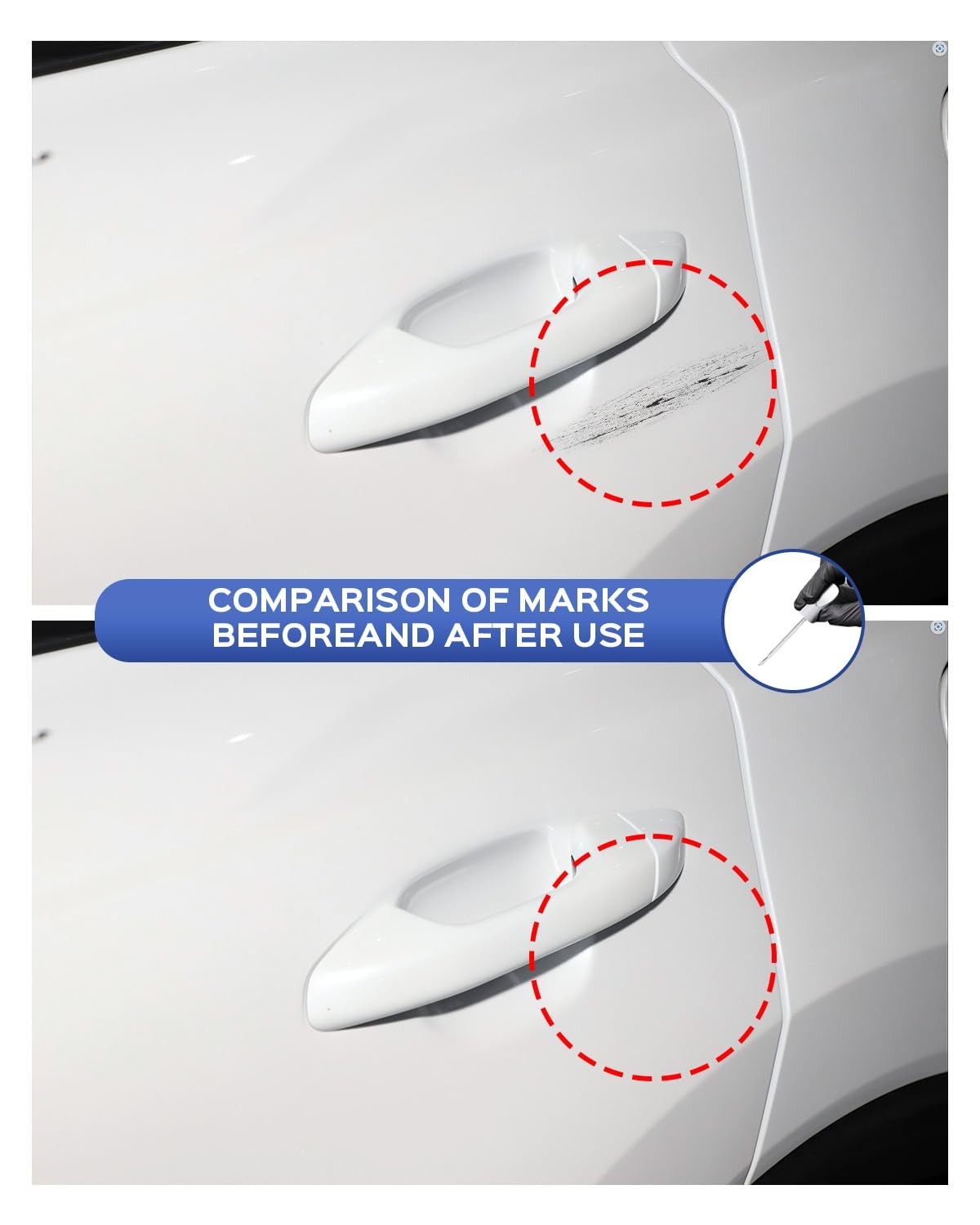 Touch Up Paint for Car Kia Snow White Pearl Tricoat SWP Scratch Repair Pen Kit
