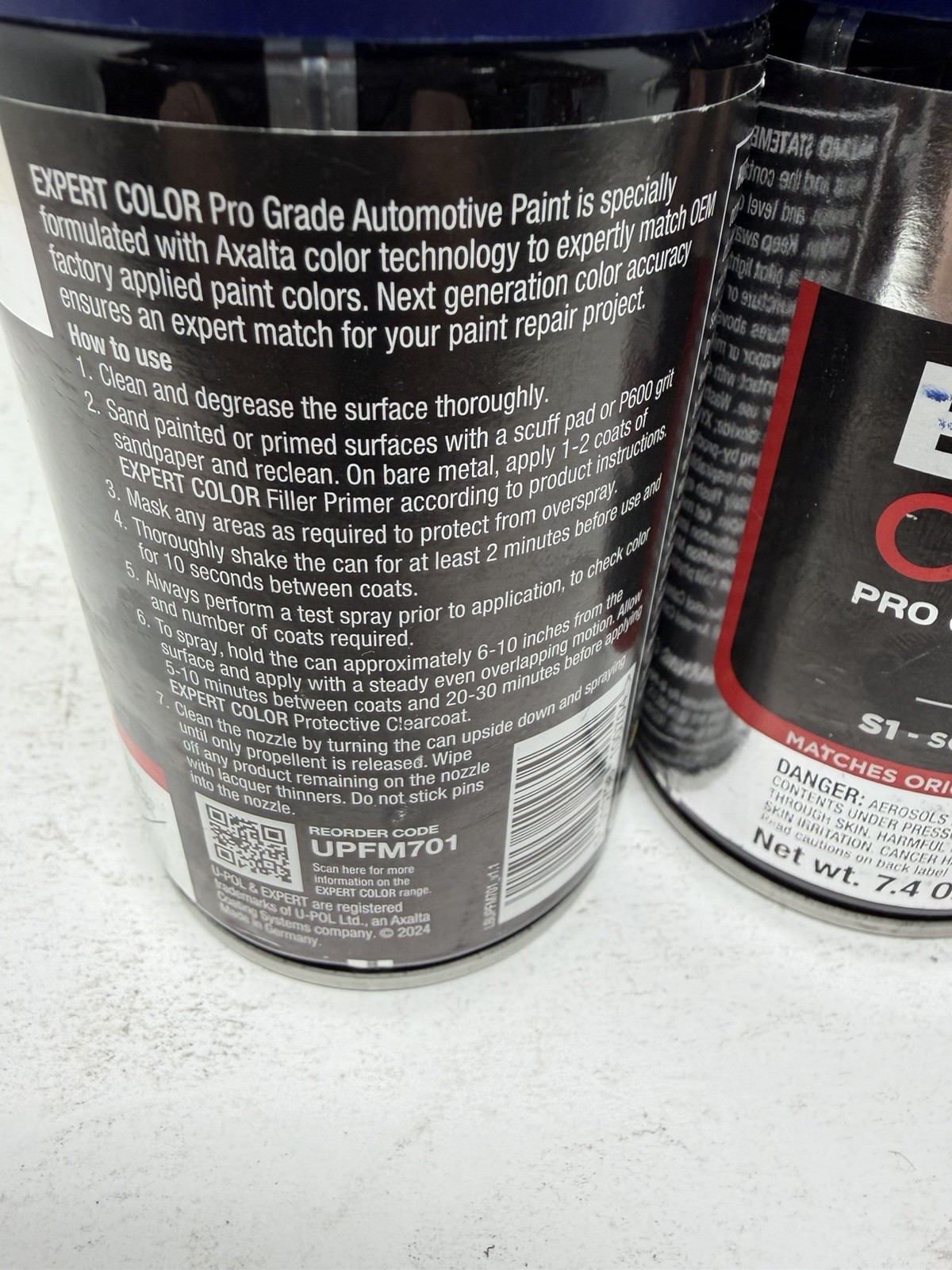 Upol 7.4oz Ford Pro Grade Auto Paint S1-Sonic Blue Pearl upfm701 5 pack