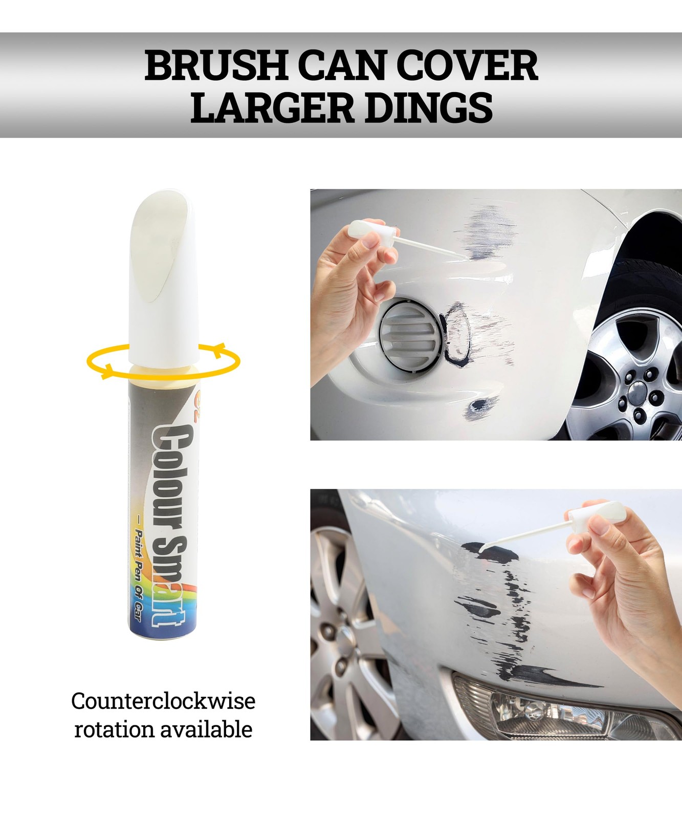 Zlirfy Car Touch Up Paint Pen – Automotive 0.04 Ounce (Pack of 1), White