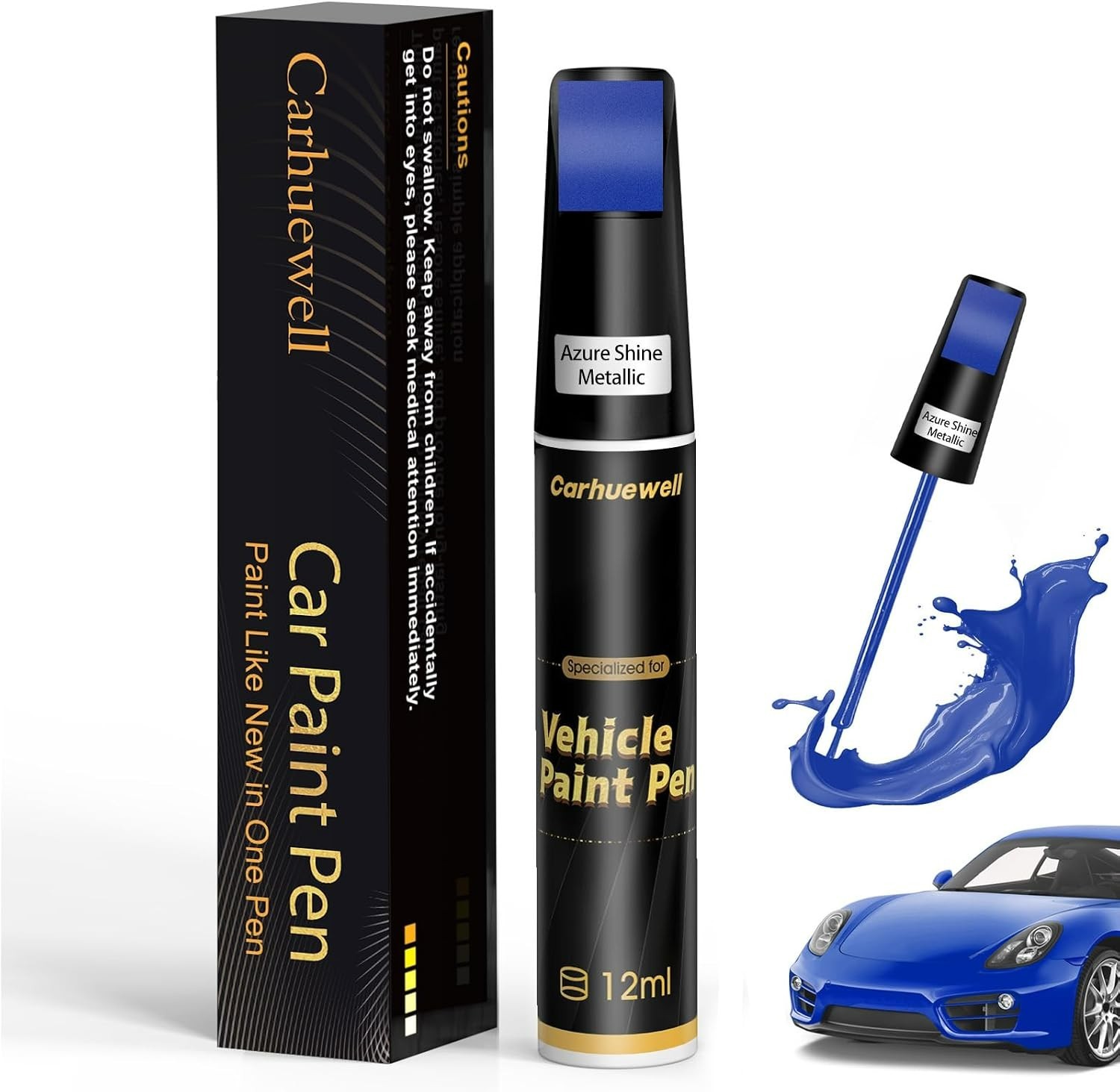 Rust Resistant Auto Paint Pen for Deep Scratches – 0.42 Fl Oz Precision Solution